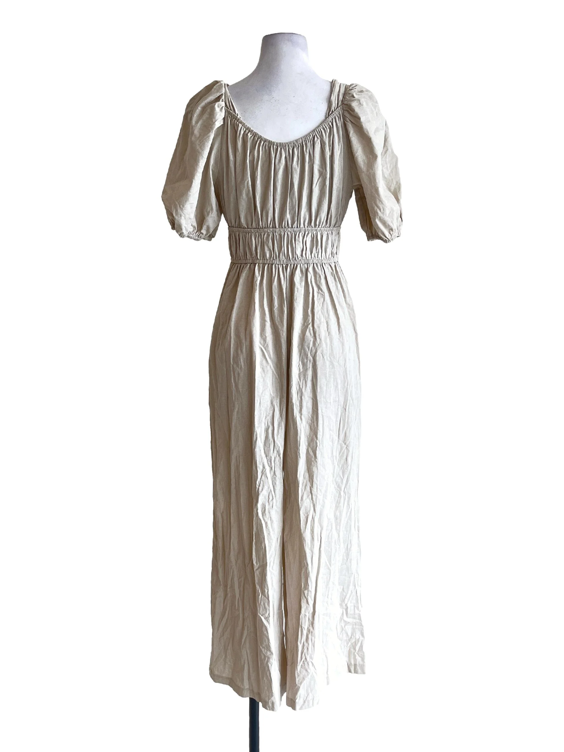 Khaki Beige Jumpsuit - Image 2