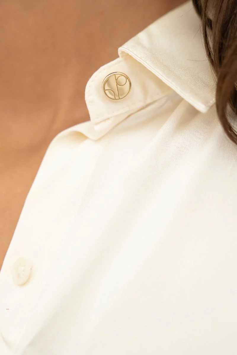 Kobe Blouse In Pearl White CSN - Image 4