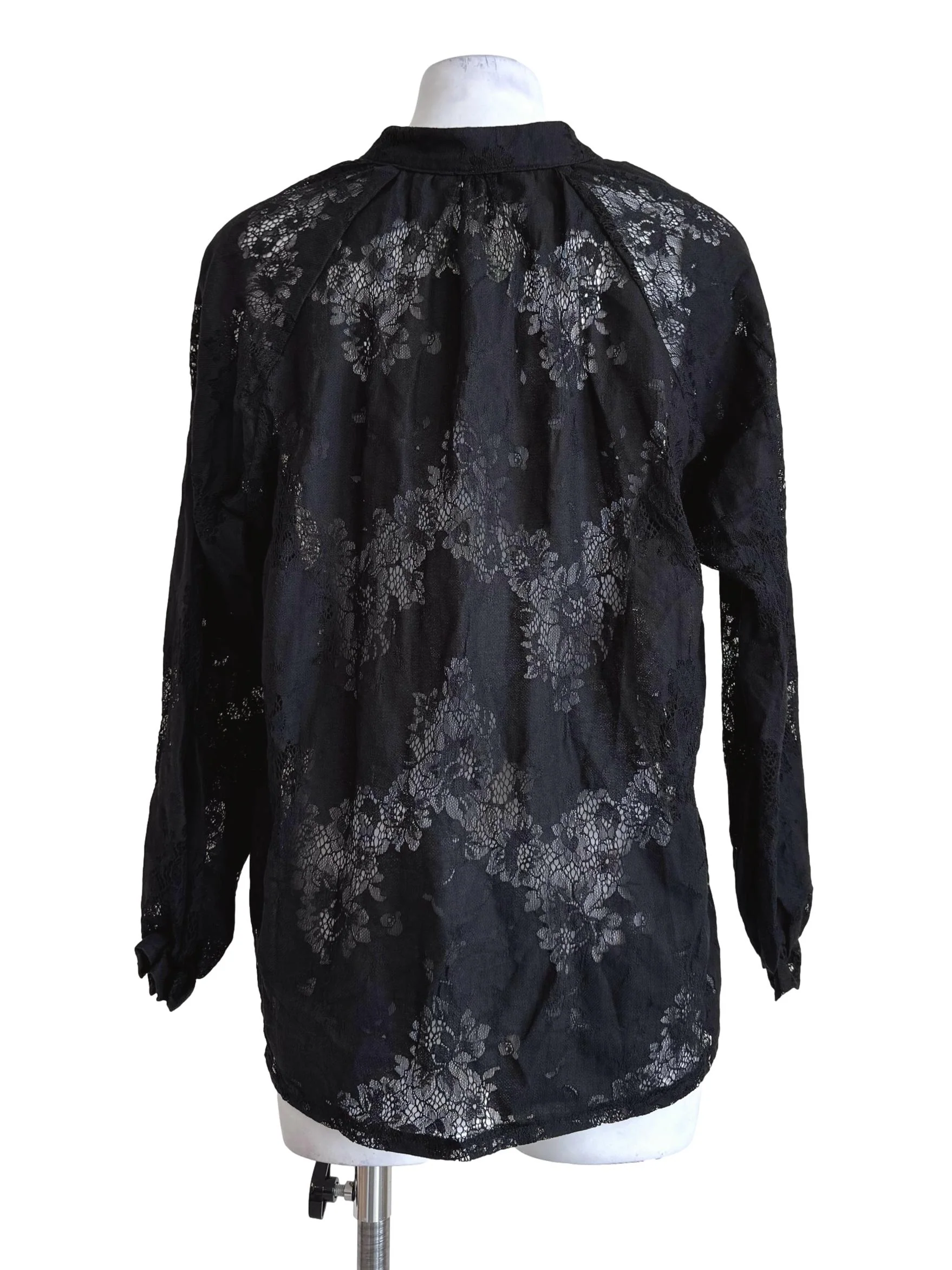 Lace Black Blouse - Image 2