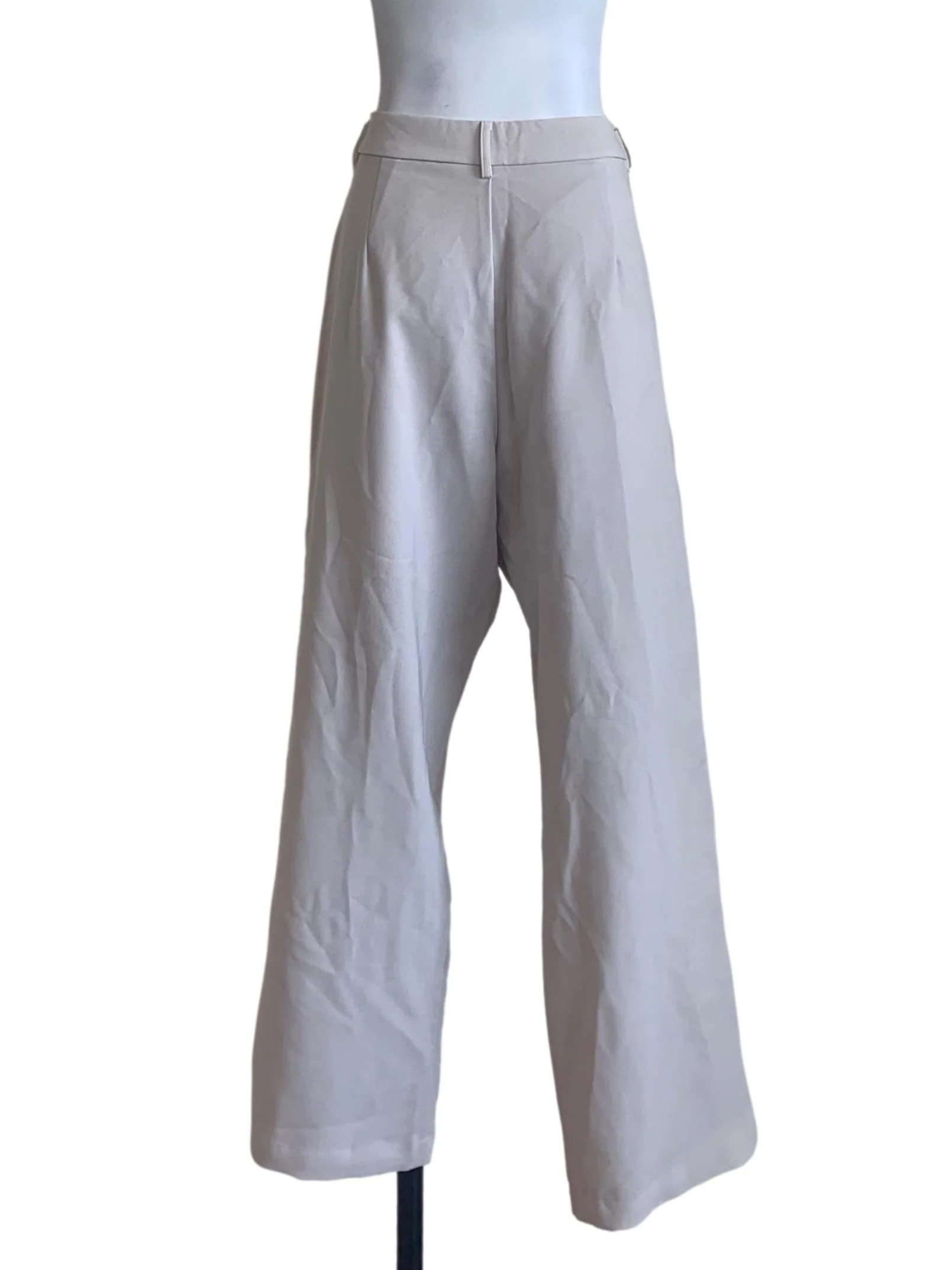 Lace White Straight Cut Pants - Image 2