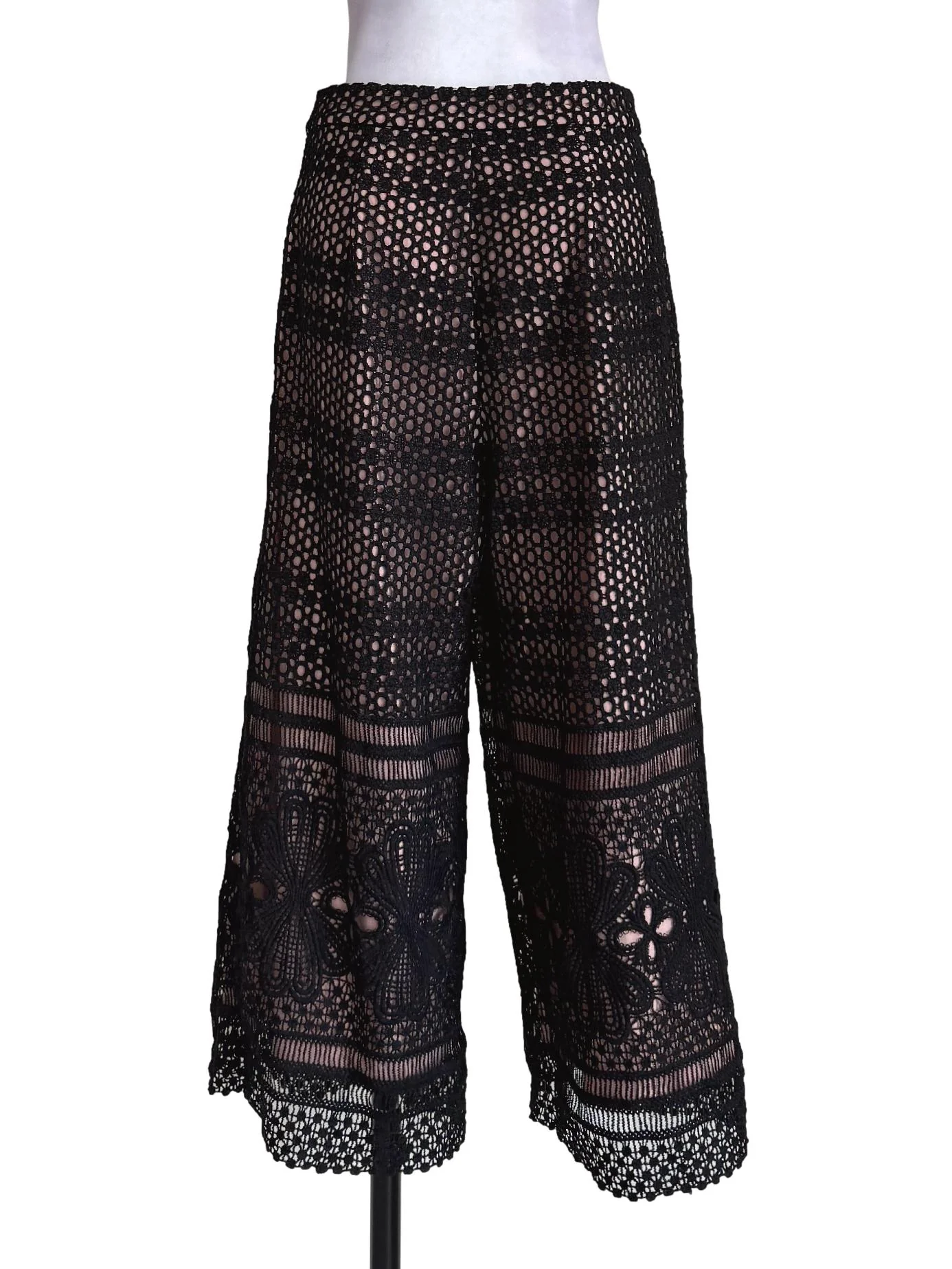 Lacey Black With Peach Lining Long Pants LB - Image 2
