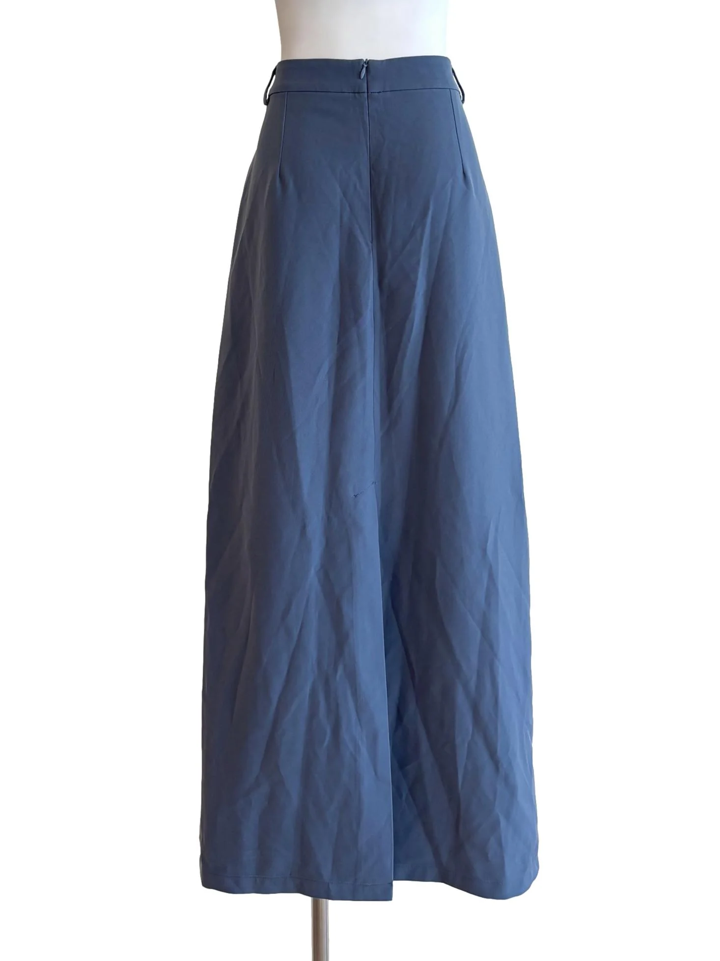 Lapis Blue Back Slit Long Skirt YHF - Image 2