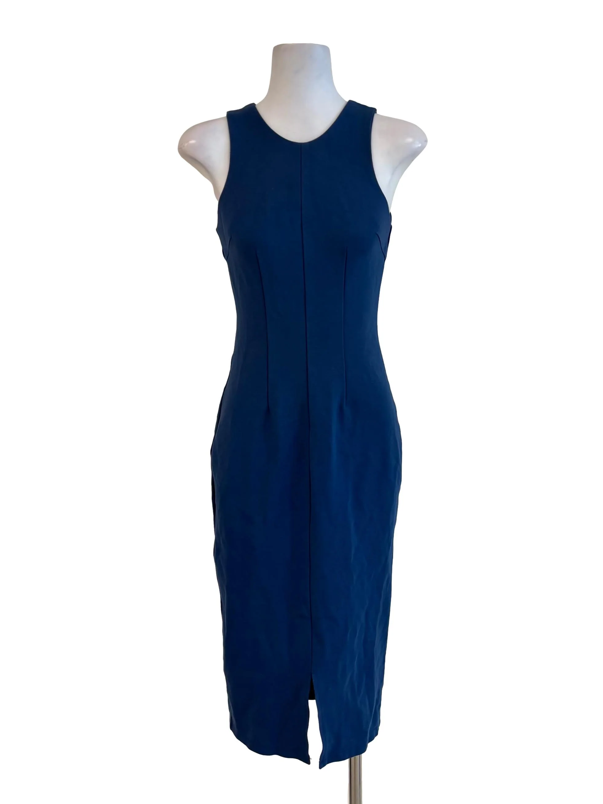 Lapis Blue Sleeveless Pencil Dress