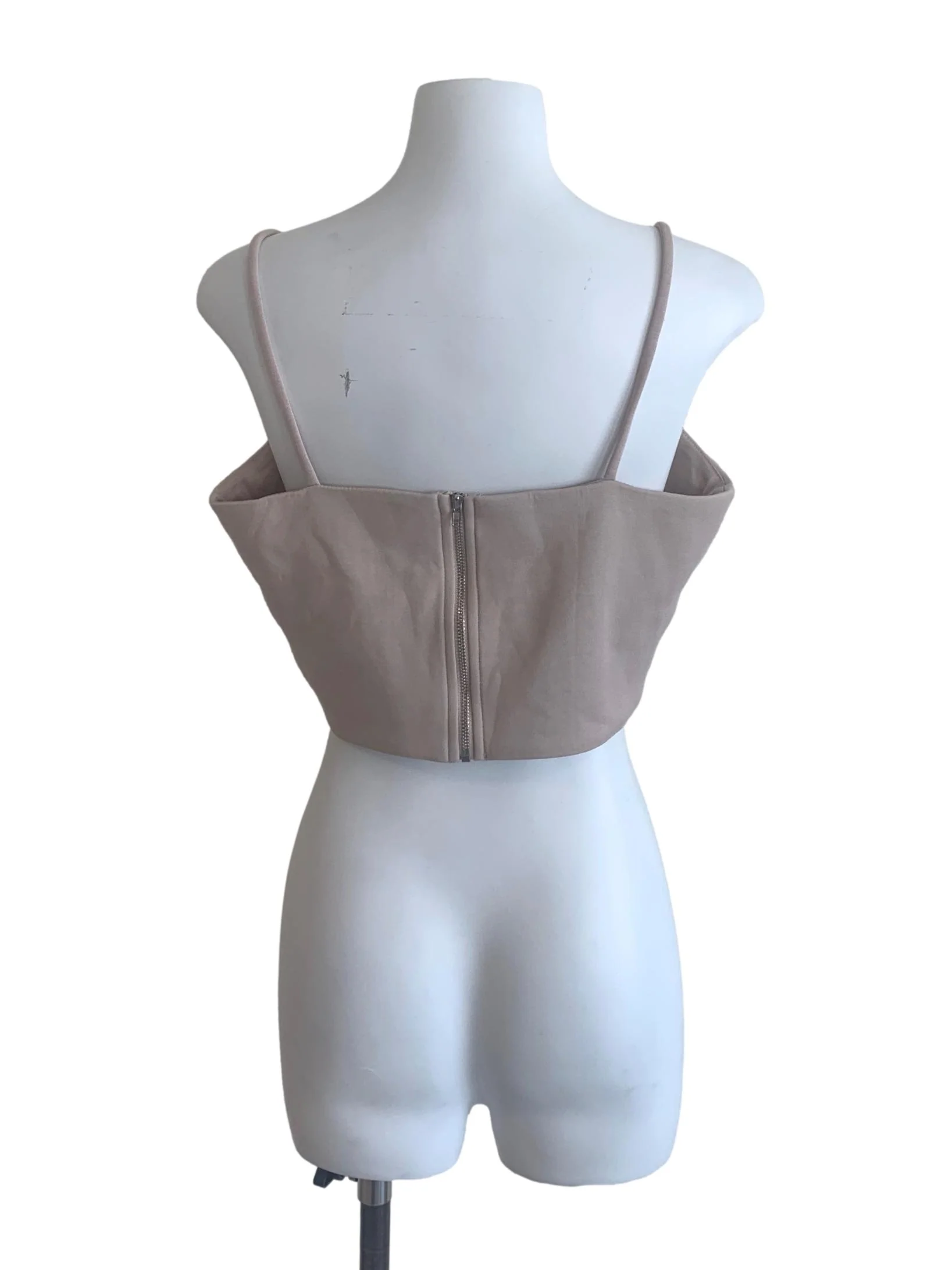 Latte Beige Spaghetti Strap Top - Image 2