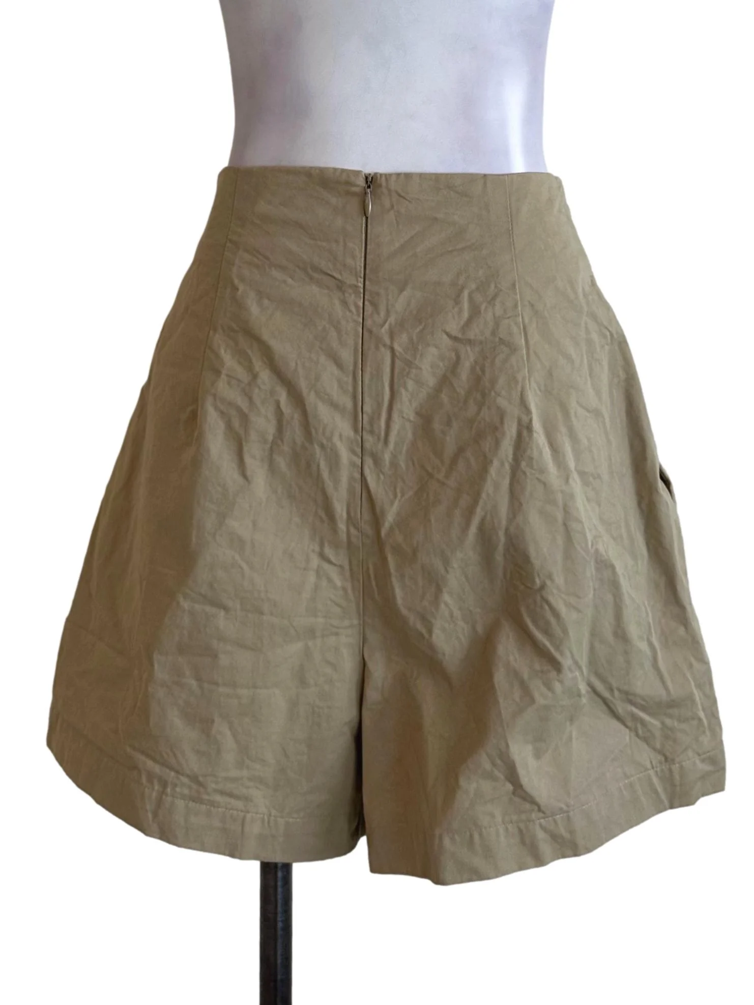 Latte Brown Front Tie Shorts LB - Image 2