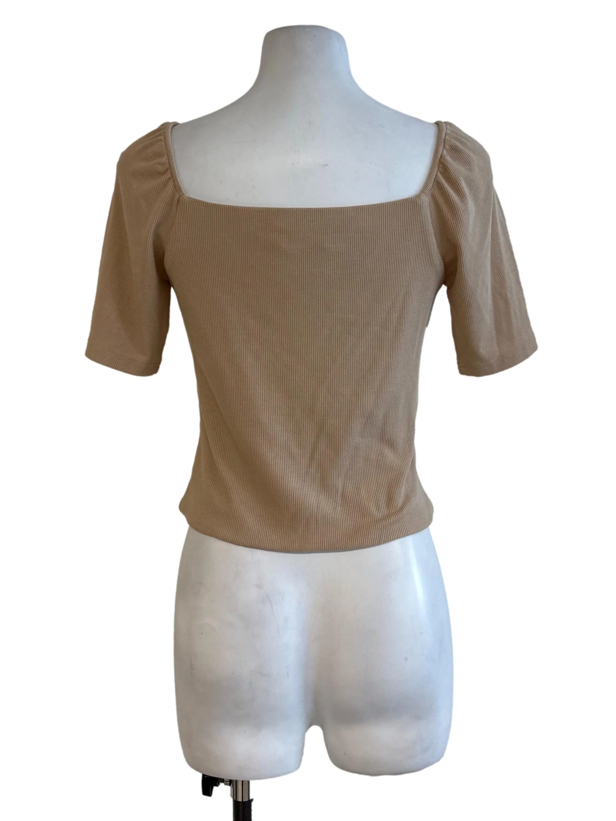 Latte Brown Knit Top - Image 2