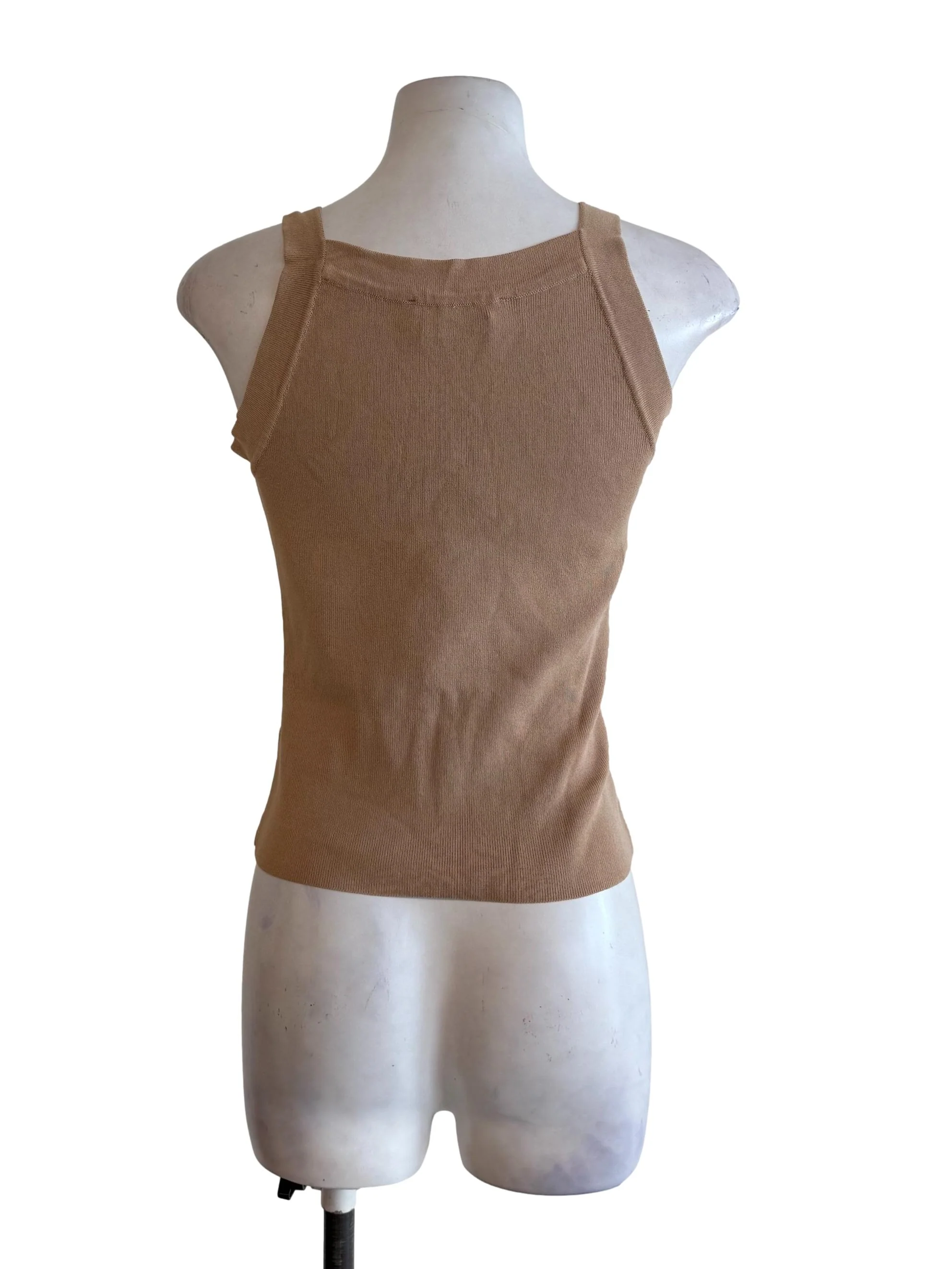 Latte Knit Tank Top - Image 2