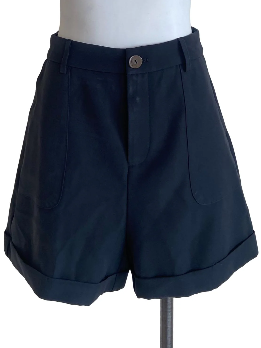 Lead Grey Twill Shorts