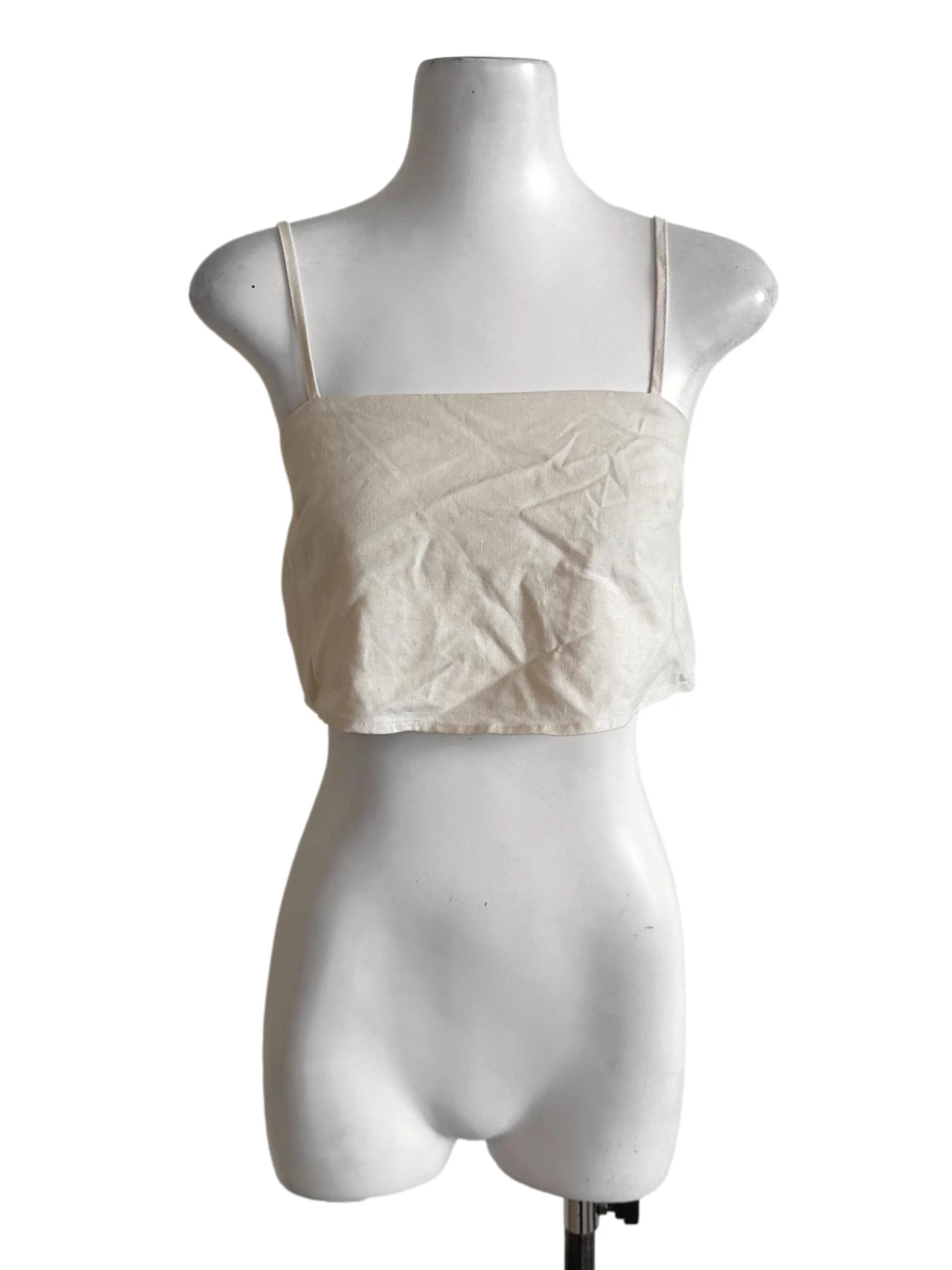 Light Beige Square Neck Top