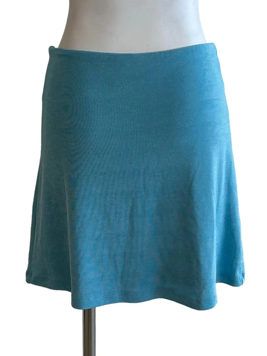 Light Blue A-Line Mini Skirt - Image 2