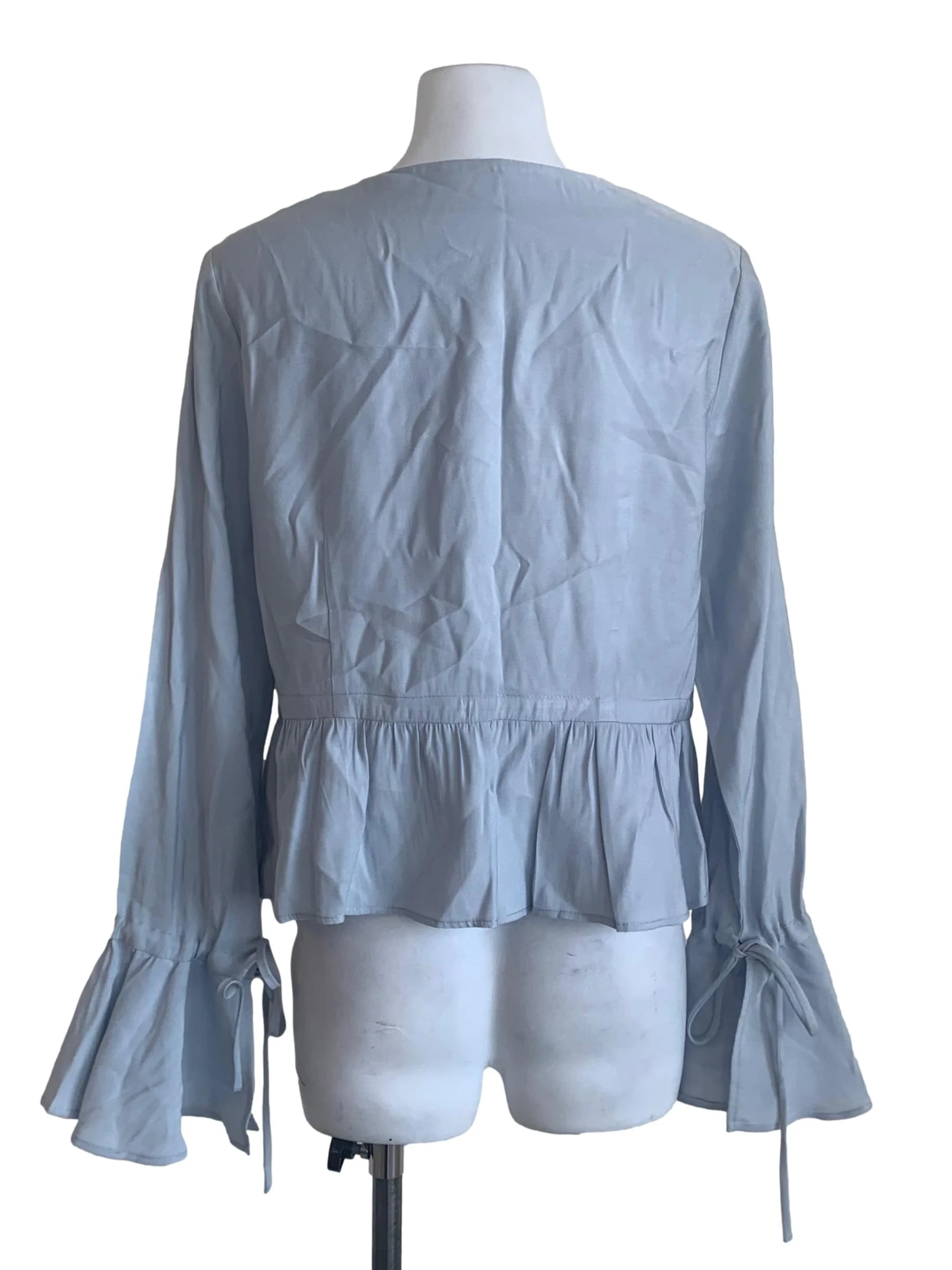 Light Blue Front Tie Top - Image 2