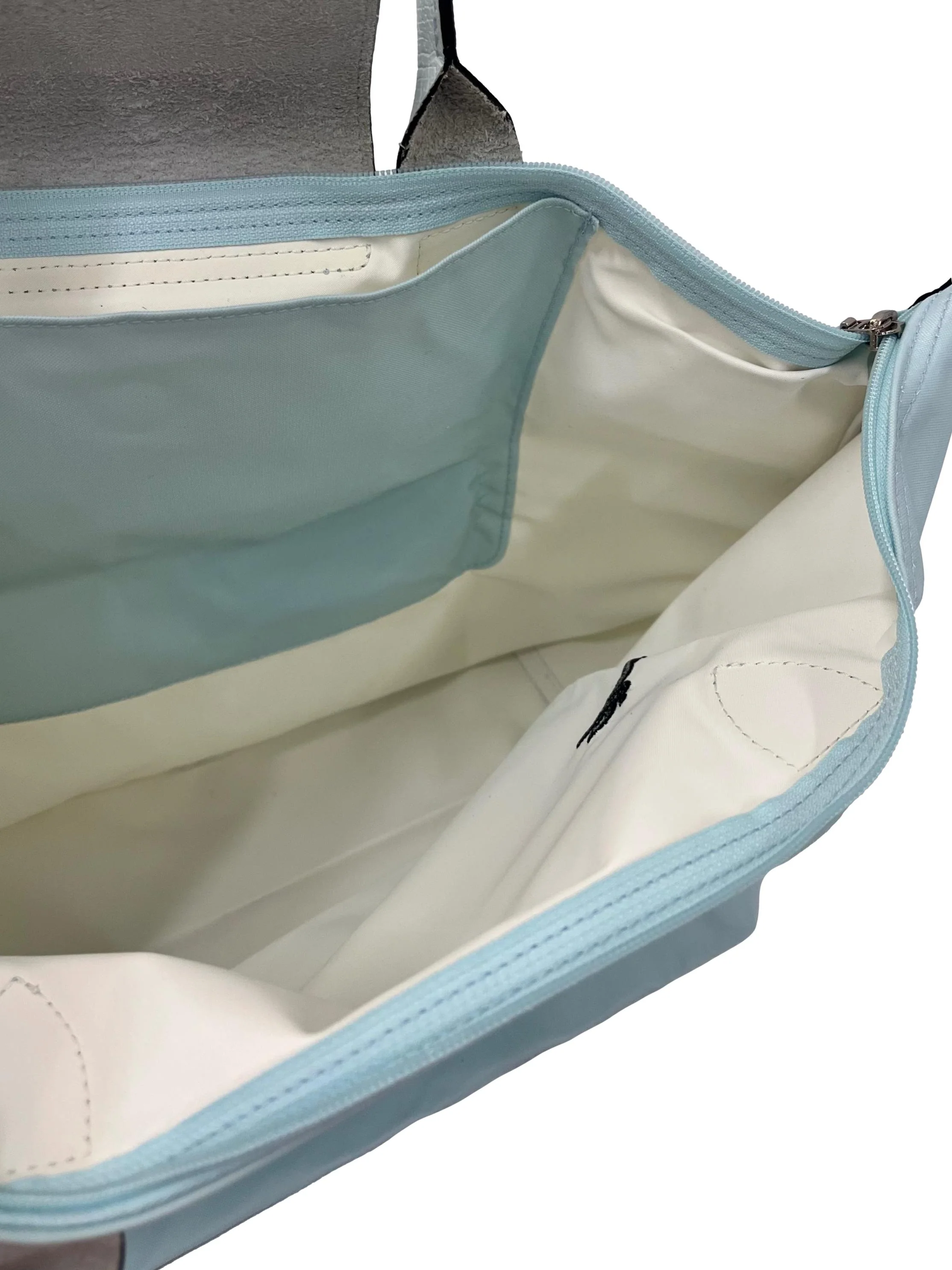 Light Blue Medium Le Pliage Shoulder Bag - Image 4