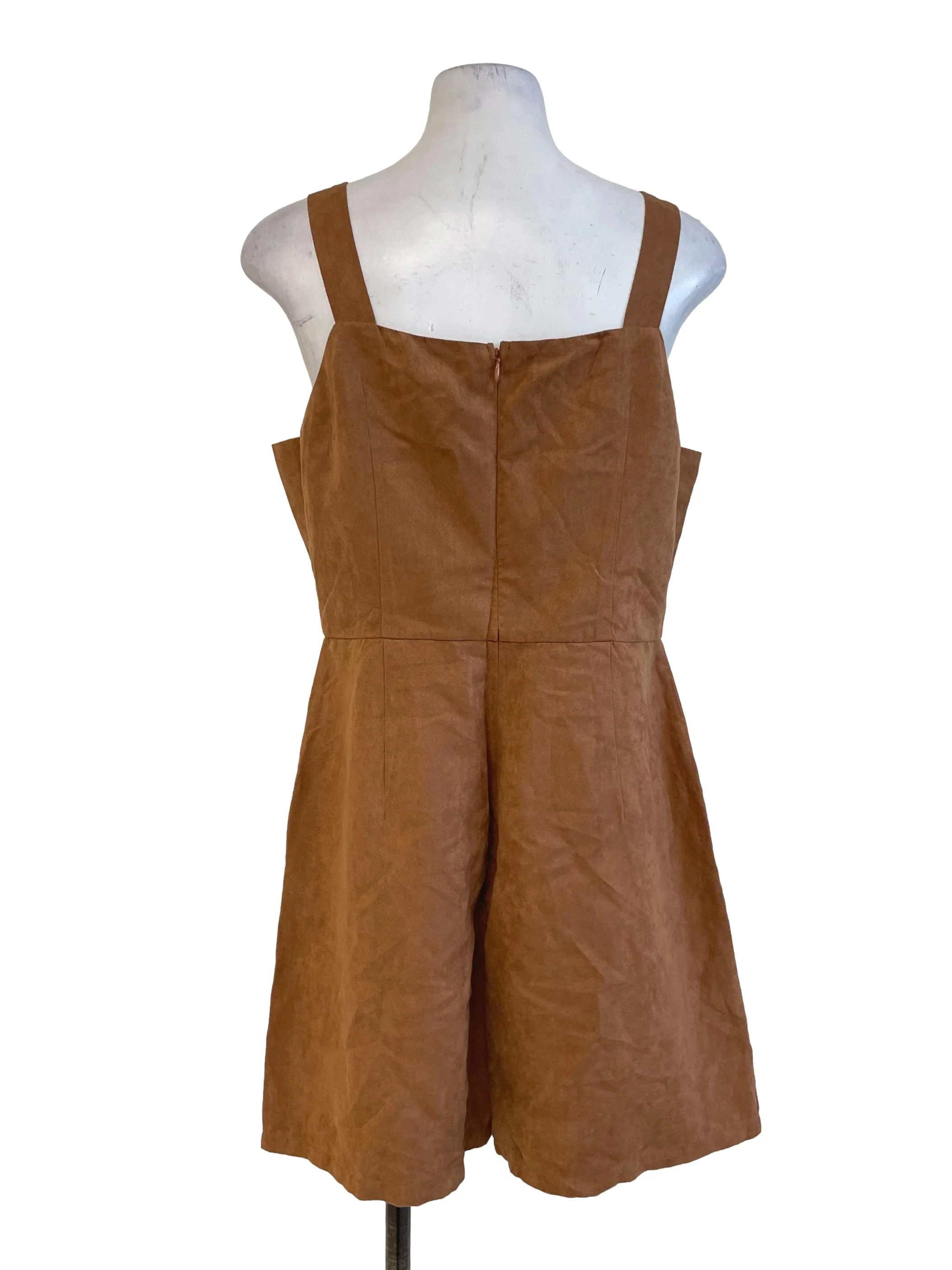 Light Brown Fleece Rompers LB - Image 2