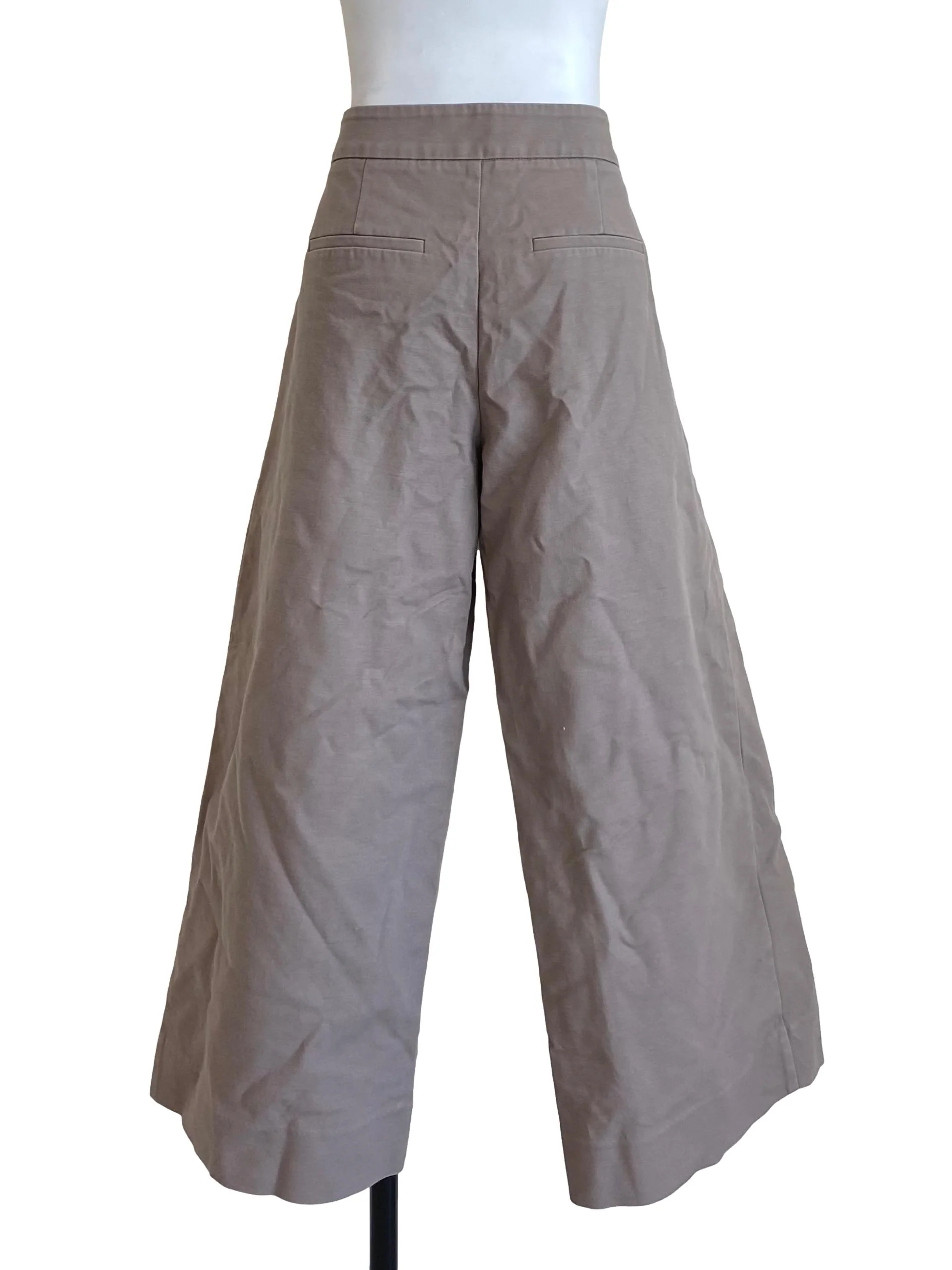 Light Coffee Brown Wide Leg Pants - Image 2