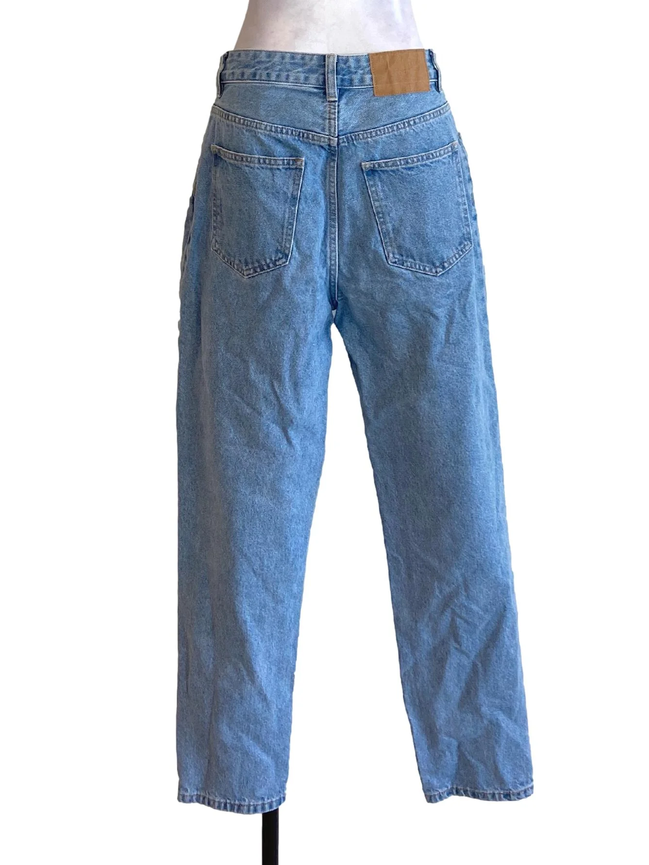 Light Denim Blue High Waisted Jeans - Image 2