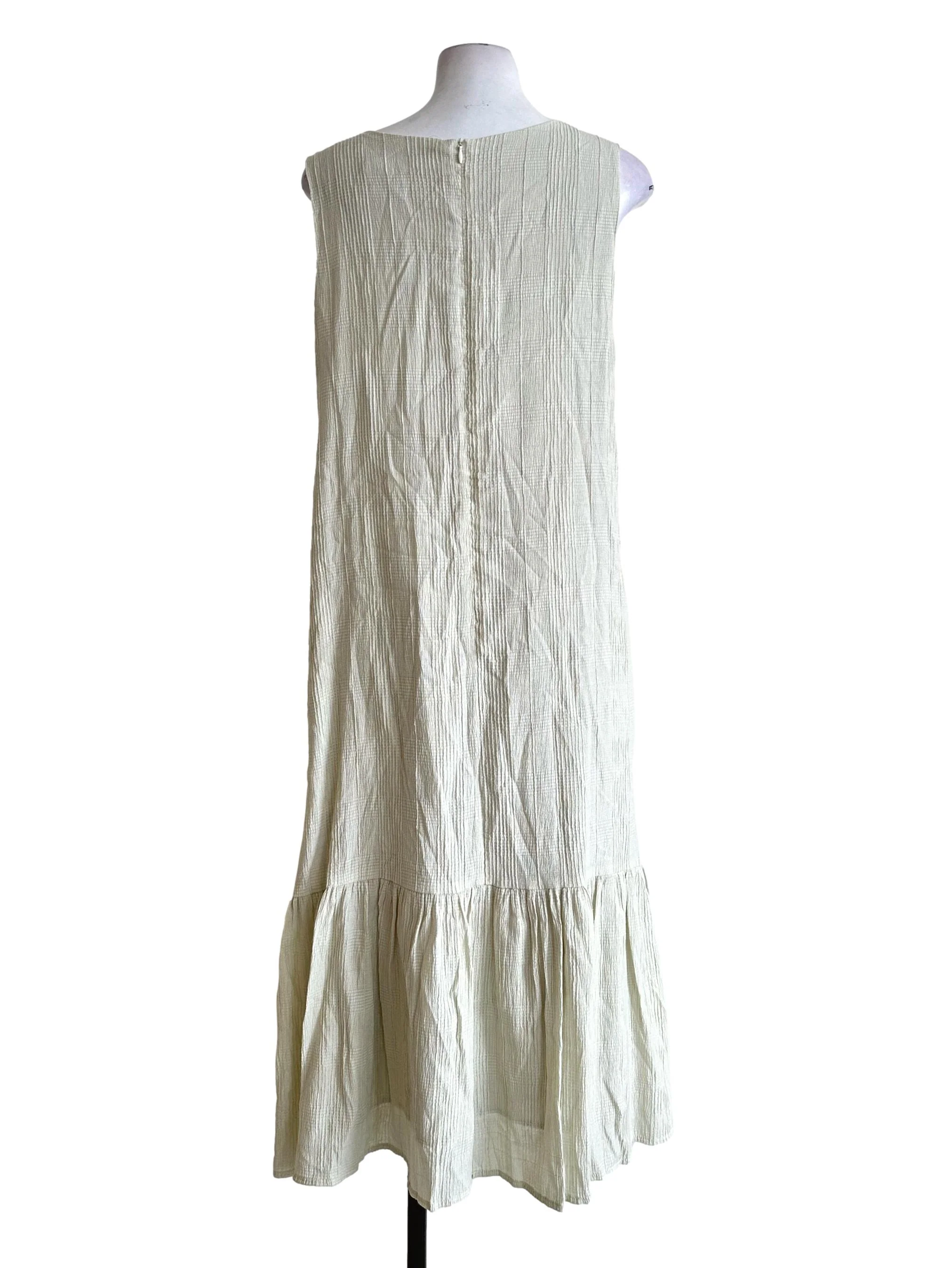 Light Green Textured Maxi Dress - Image 2