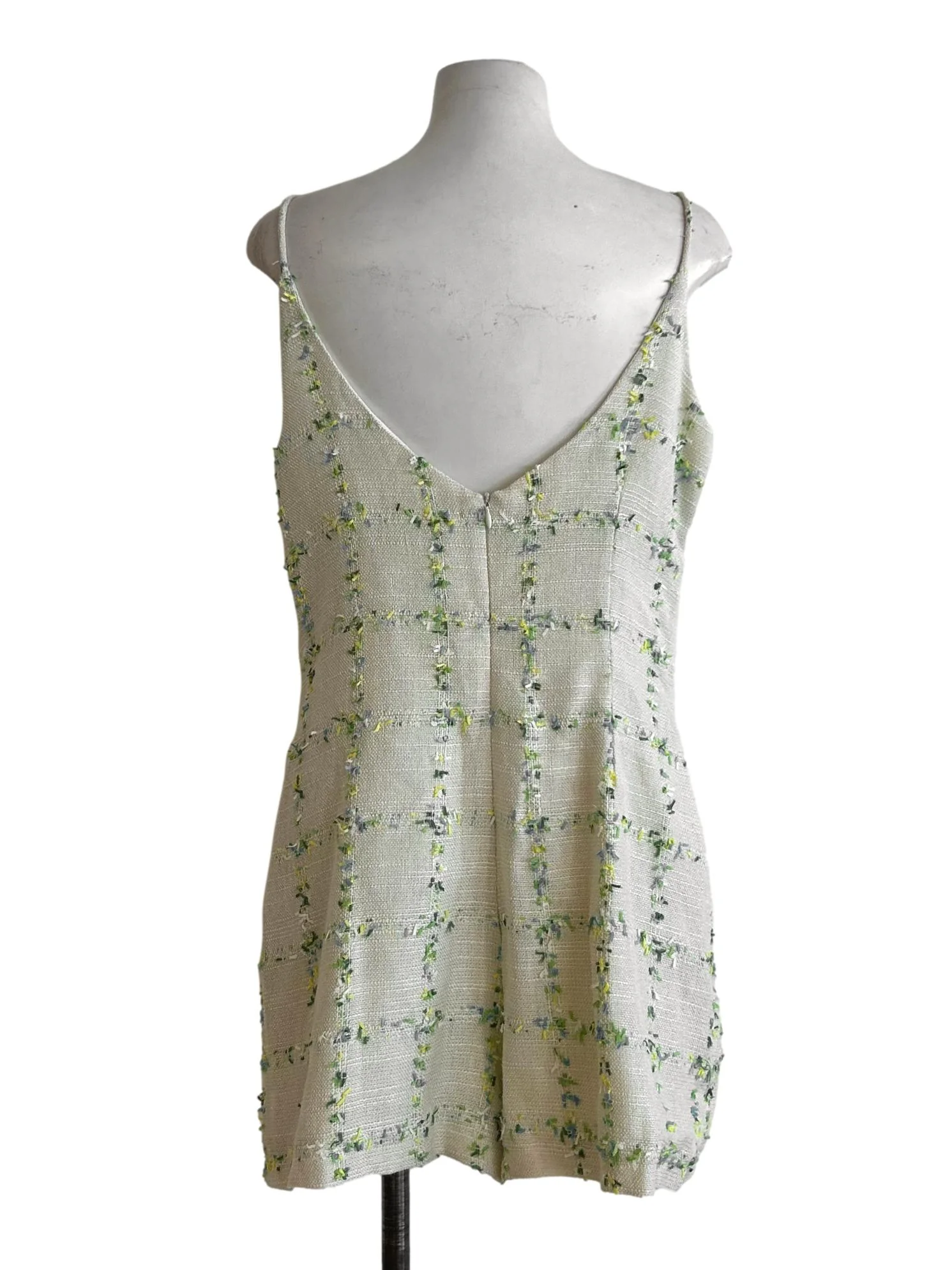 Light Green Tweed Romper - Image 2