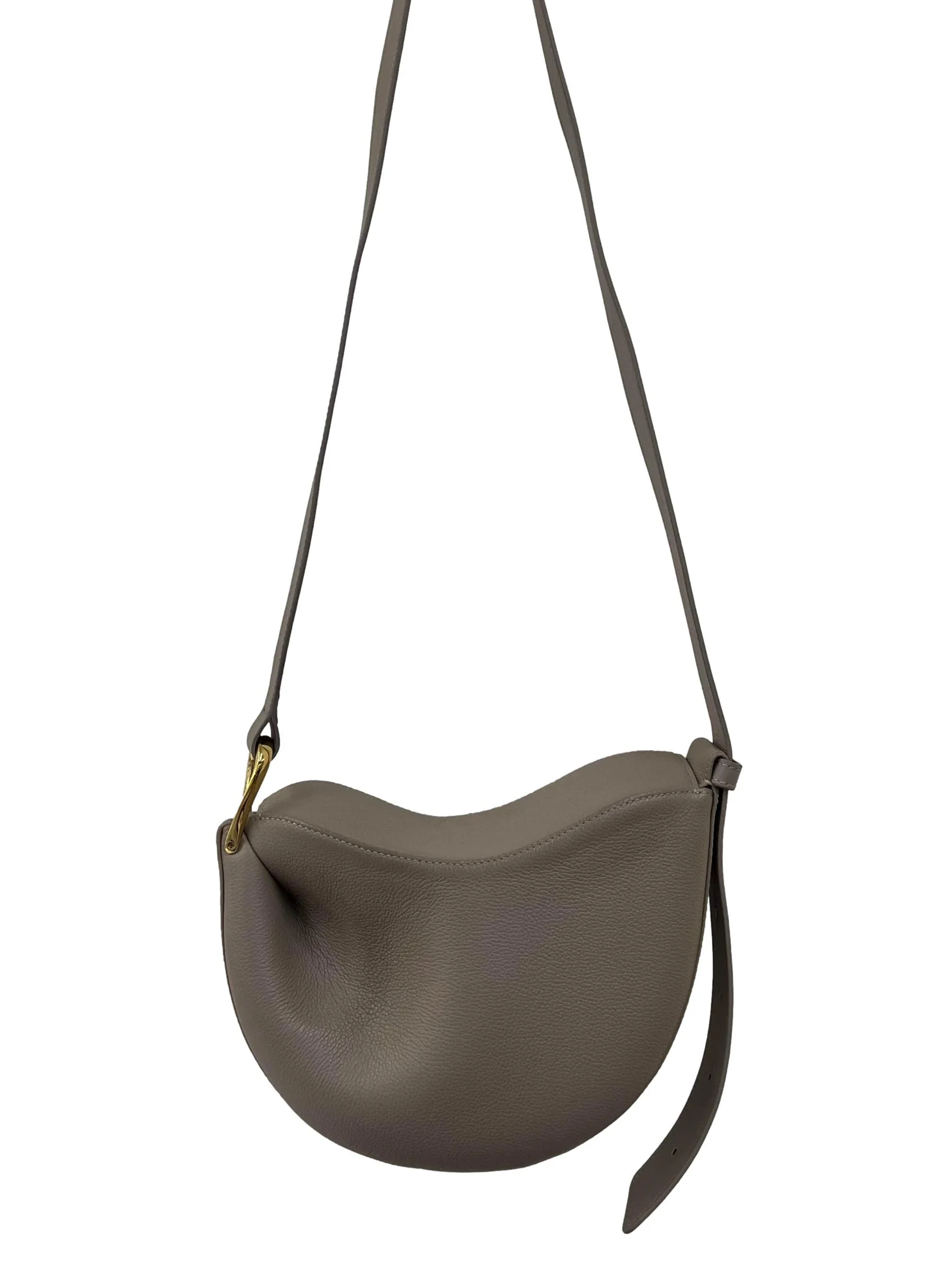 Light Grey Leather Polene Crossbody Bag CSN - Image 2