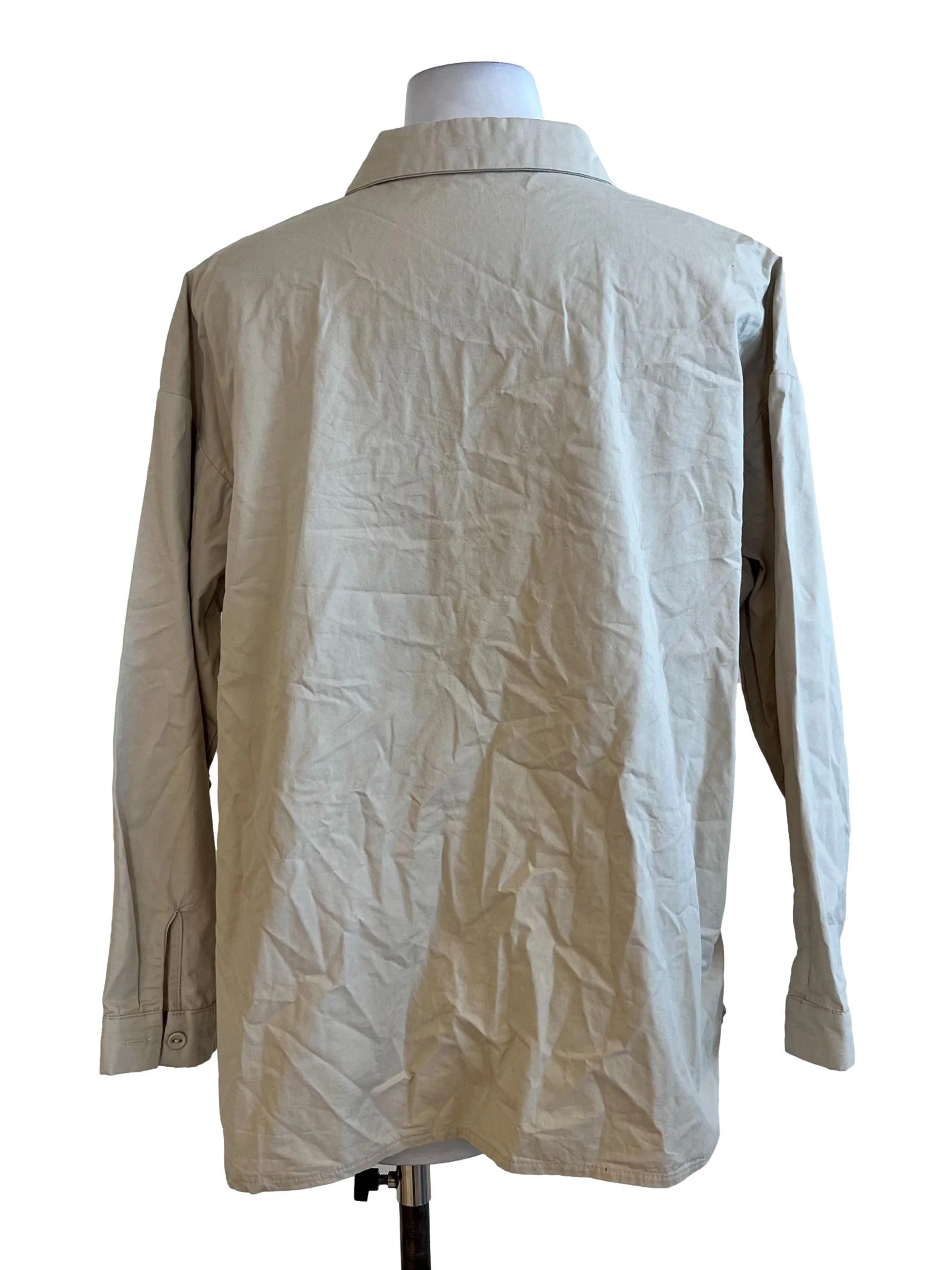 Light Grey Long Sleeves Blouse - Image 2
