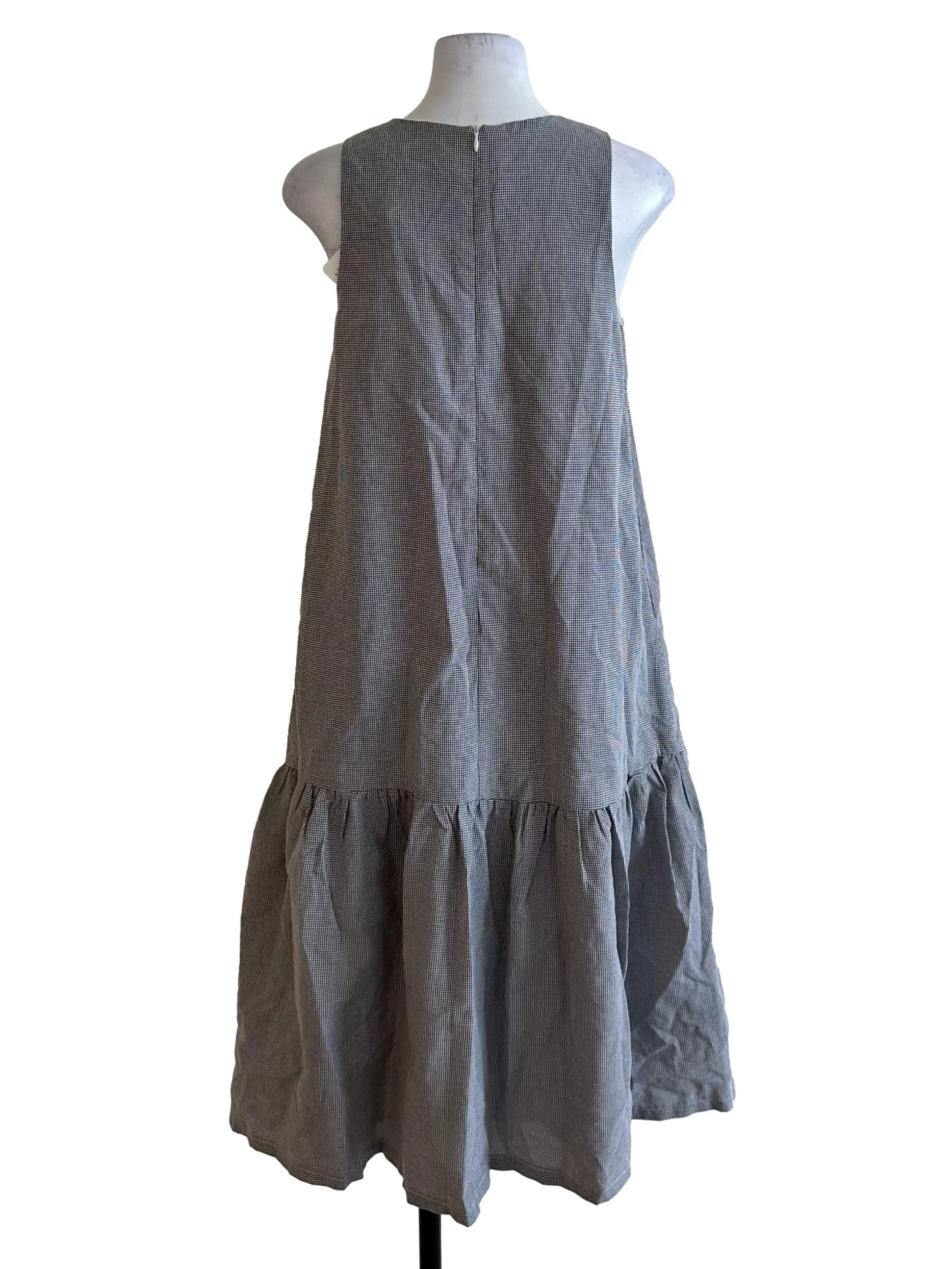Light Grey Round Neck Tent Dress - Image 2