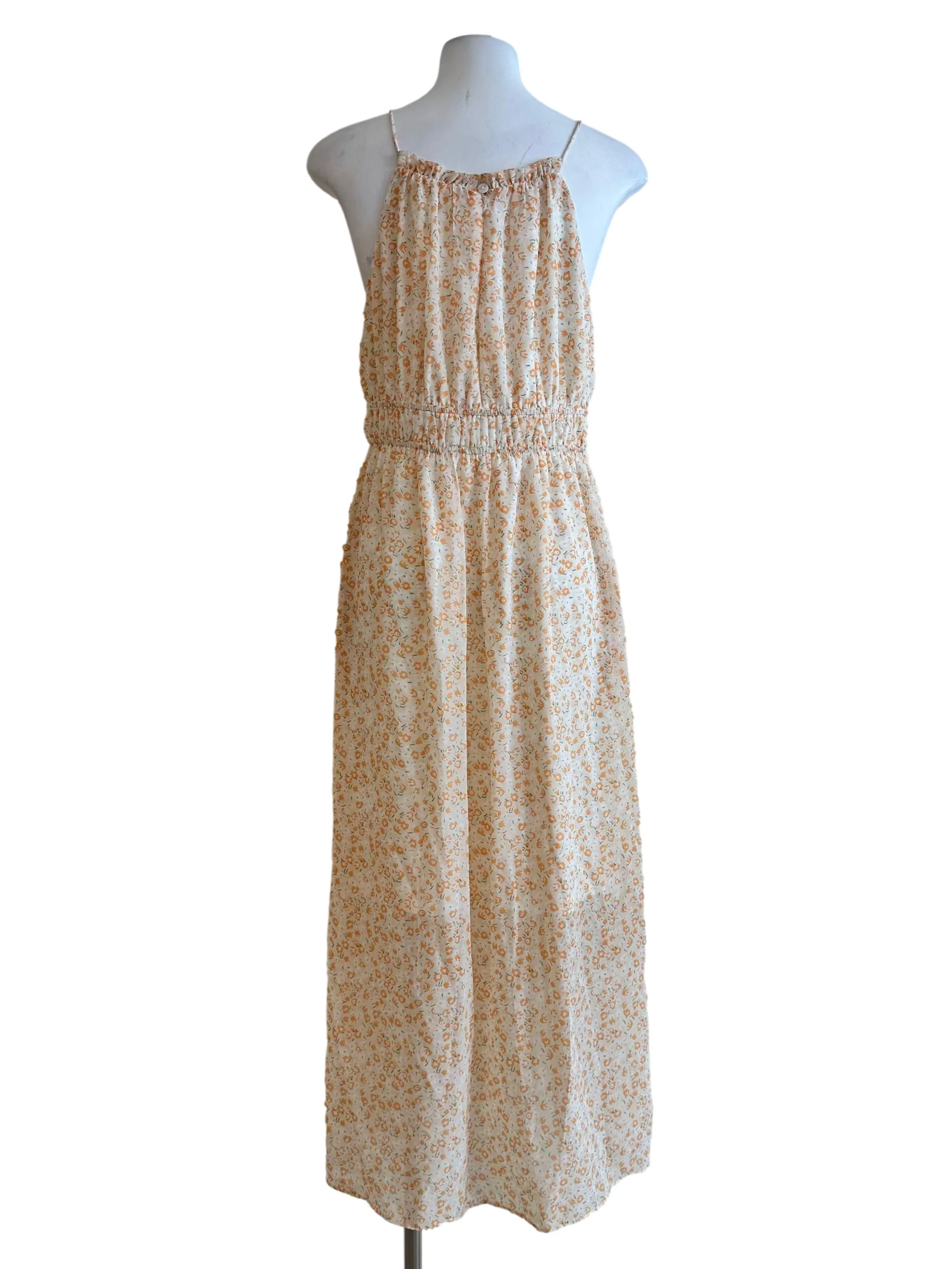 Light Orange Floral Pattern Dress TCL - Image 2