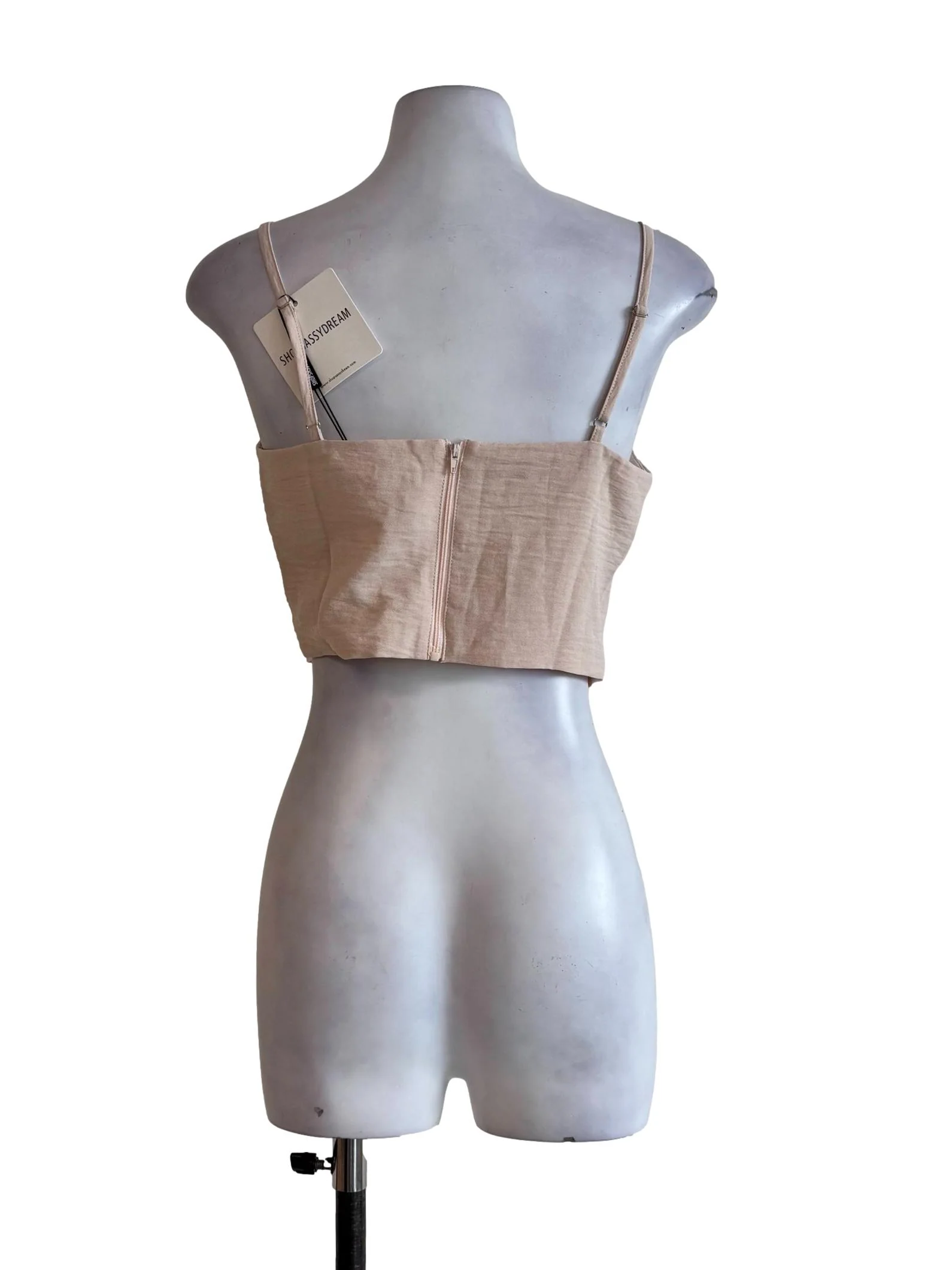 Light Peach Tied Front Camisole Top - Image 2