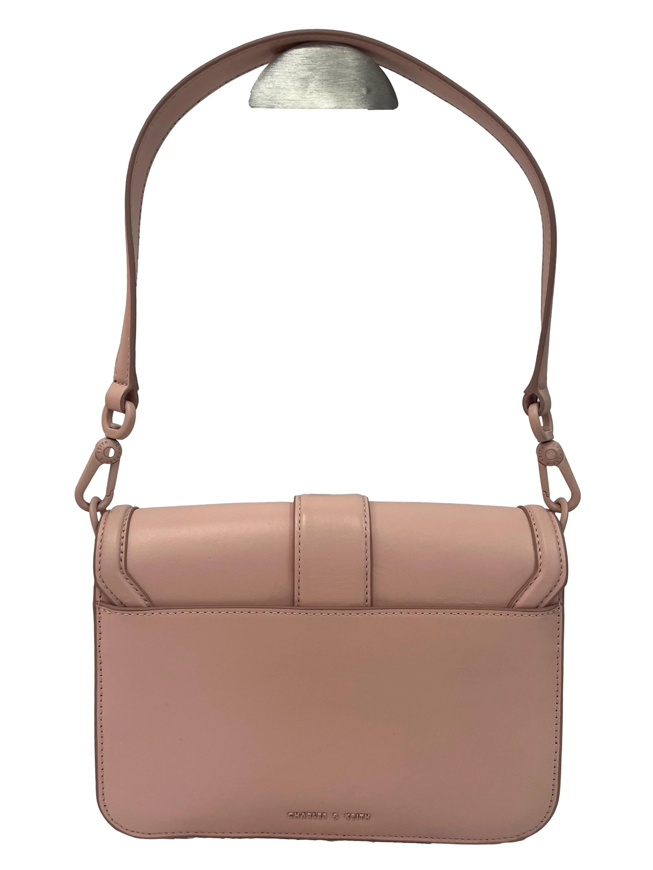 Light Pink Shoulder Bag With Changeable Straps - Image 2
