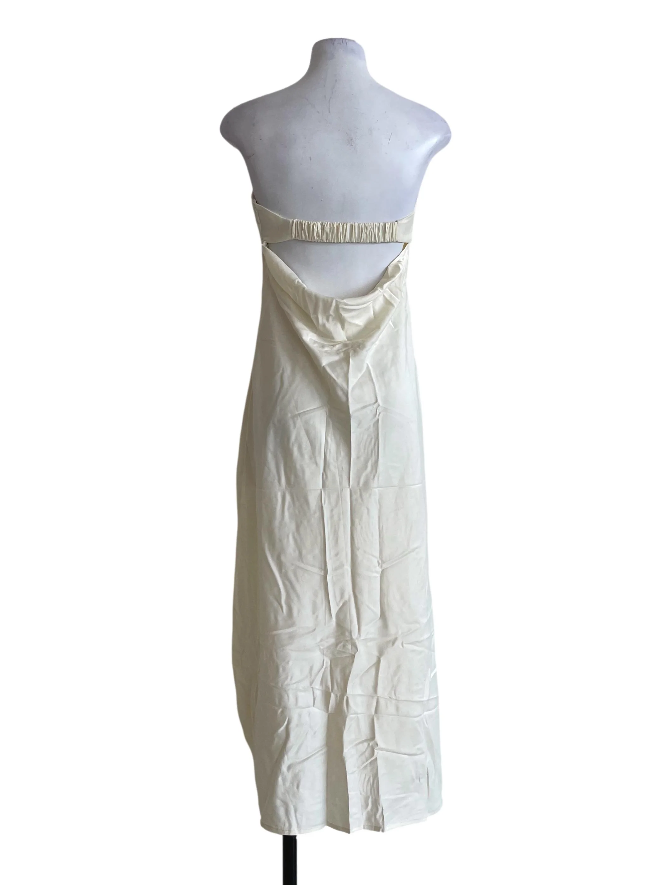 Light Yellow Strapless Dress - Image 2