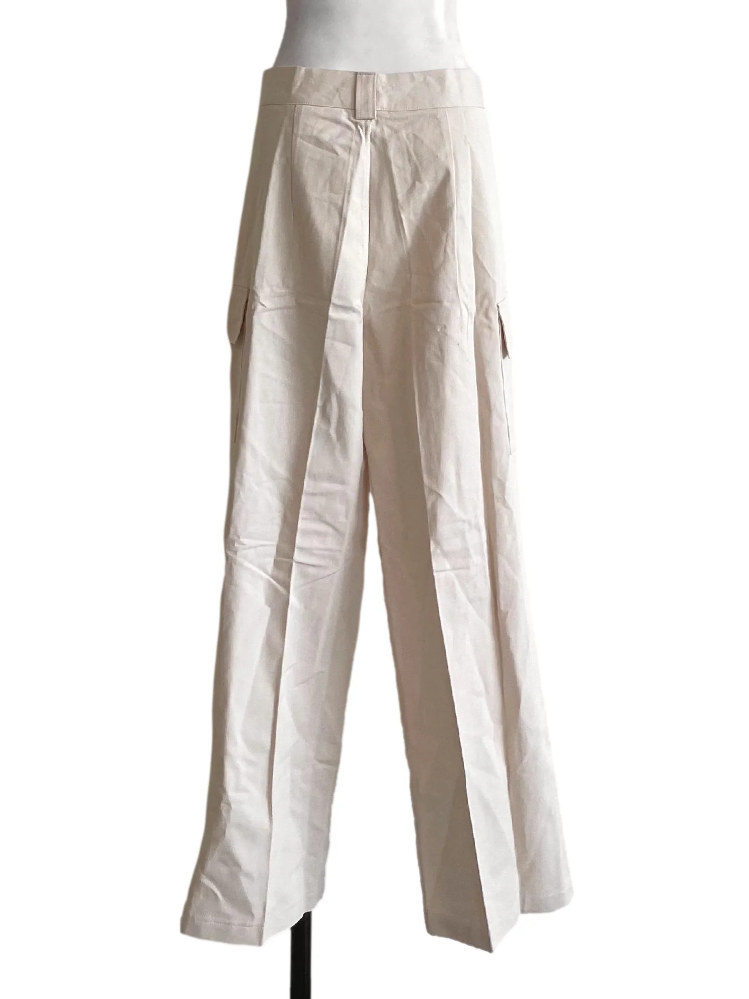 Light Yellow Wide Leg Pants - Image 2