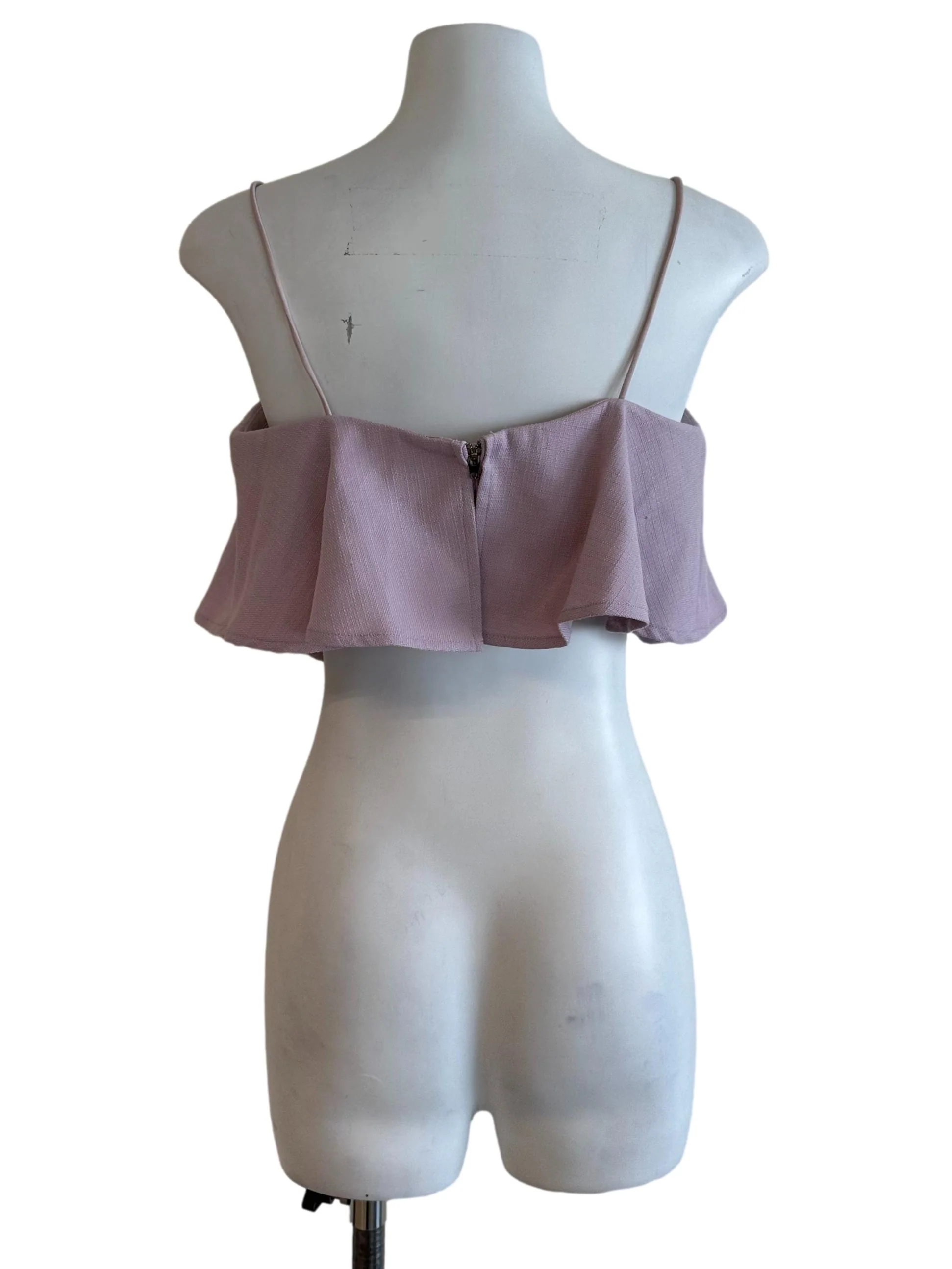 Lilac Purple Box Pleated Babydoll Top - Image 2