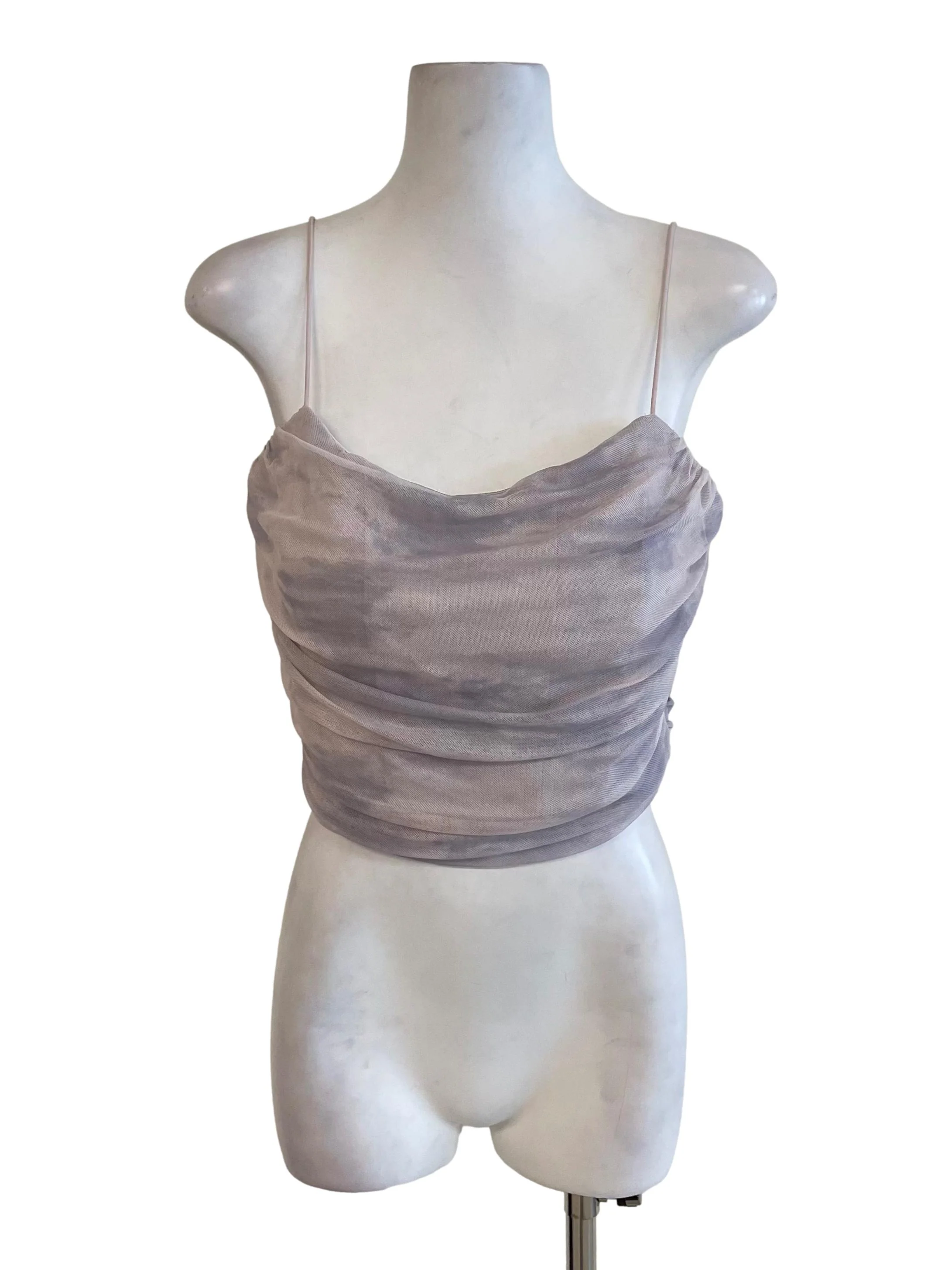 Lilac Tie Dye Mesh Cami Top