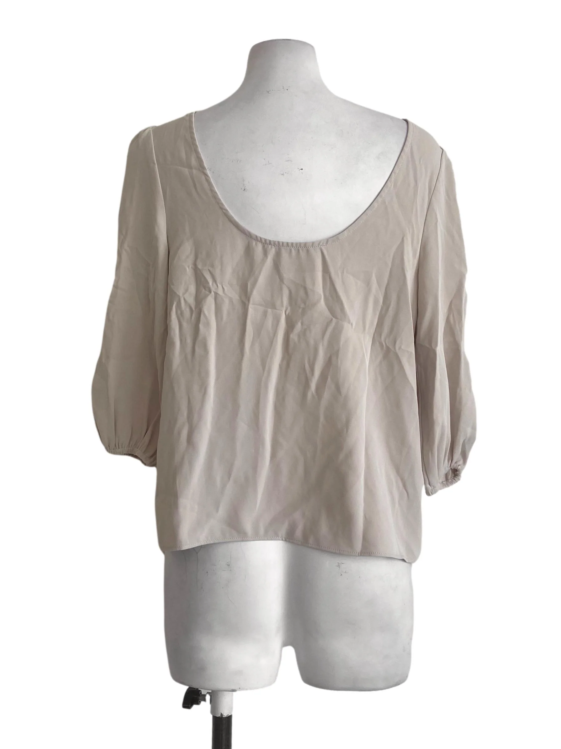 Linen Beige Twill Blouse LB - Image 2