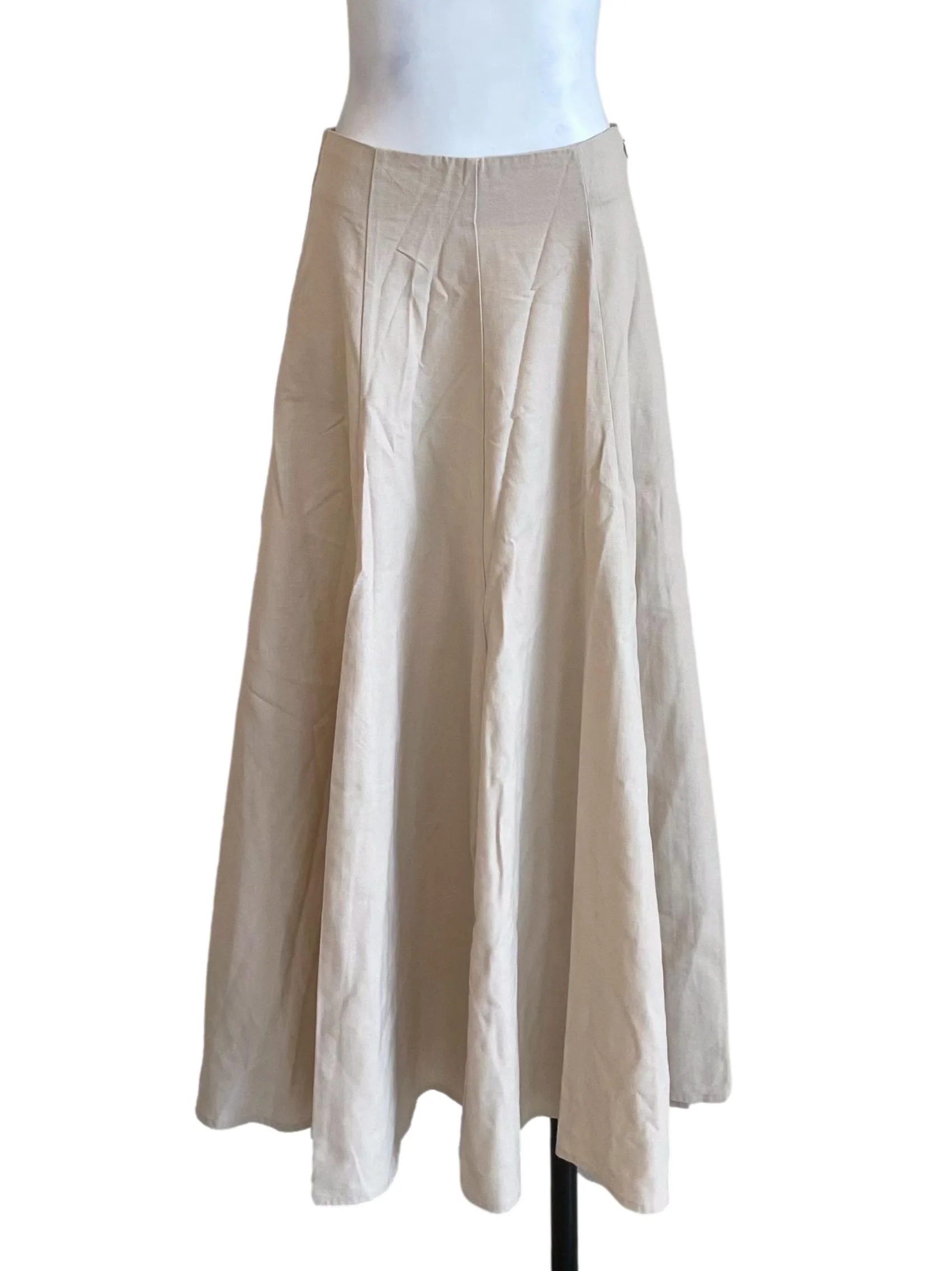 Linen Panelled Semi Circle Skirt