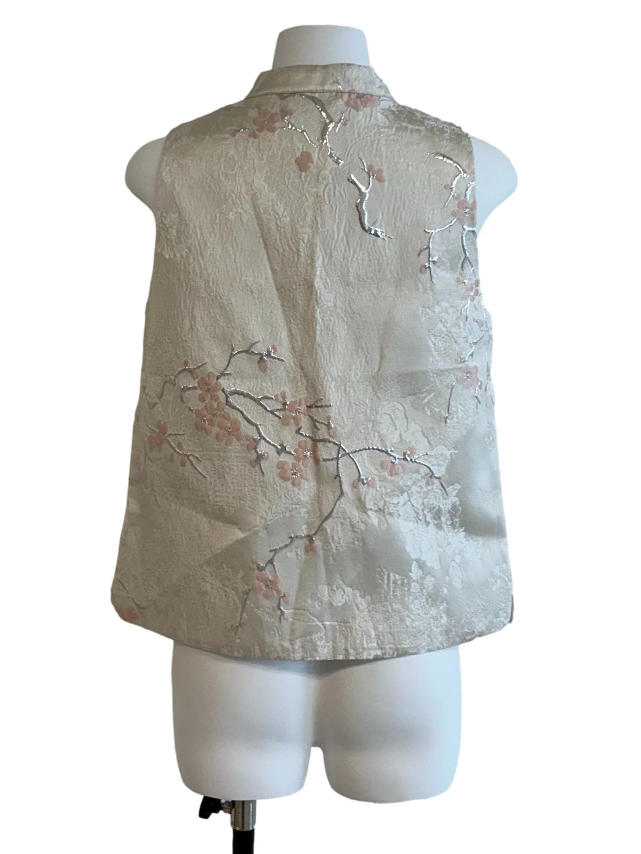 Linen White Cheongsam Top - Image 2