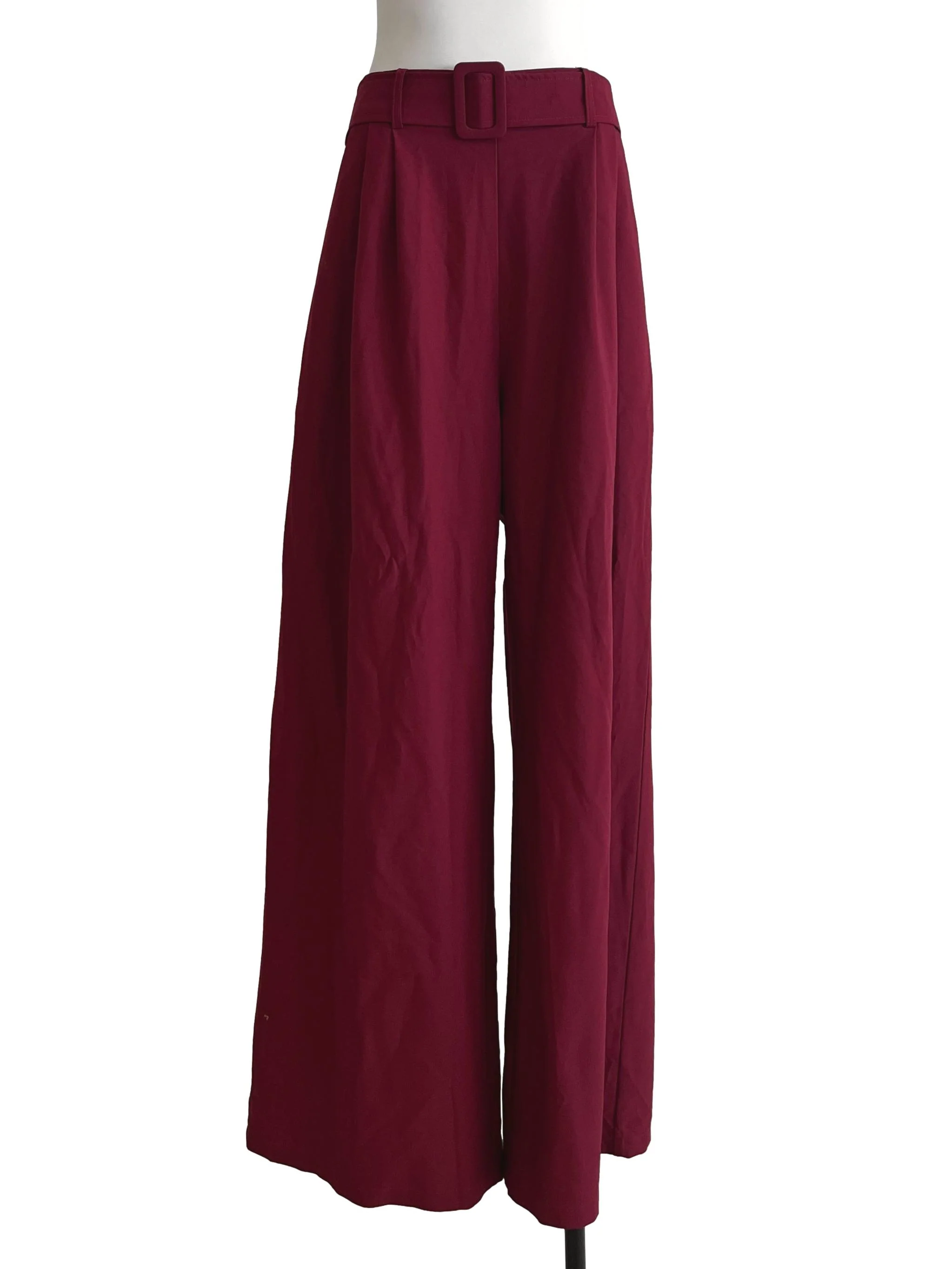 Lipstick Red Wide Leg Pants