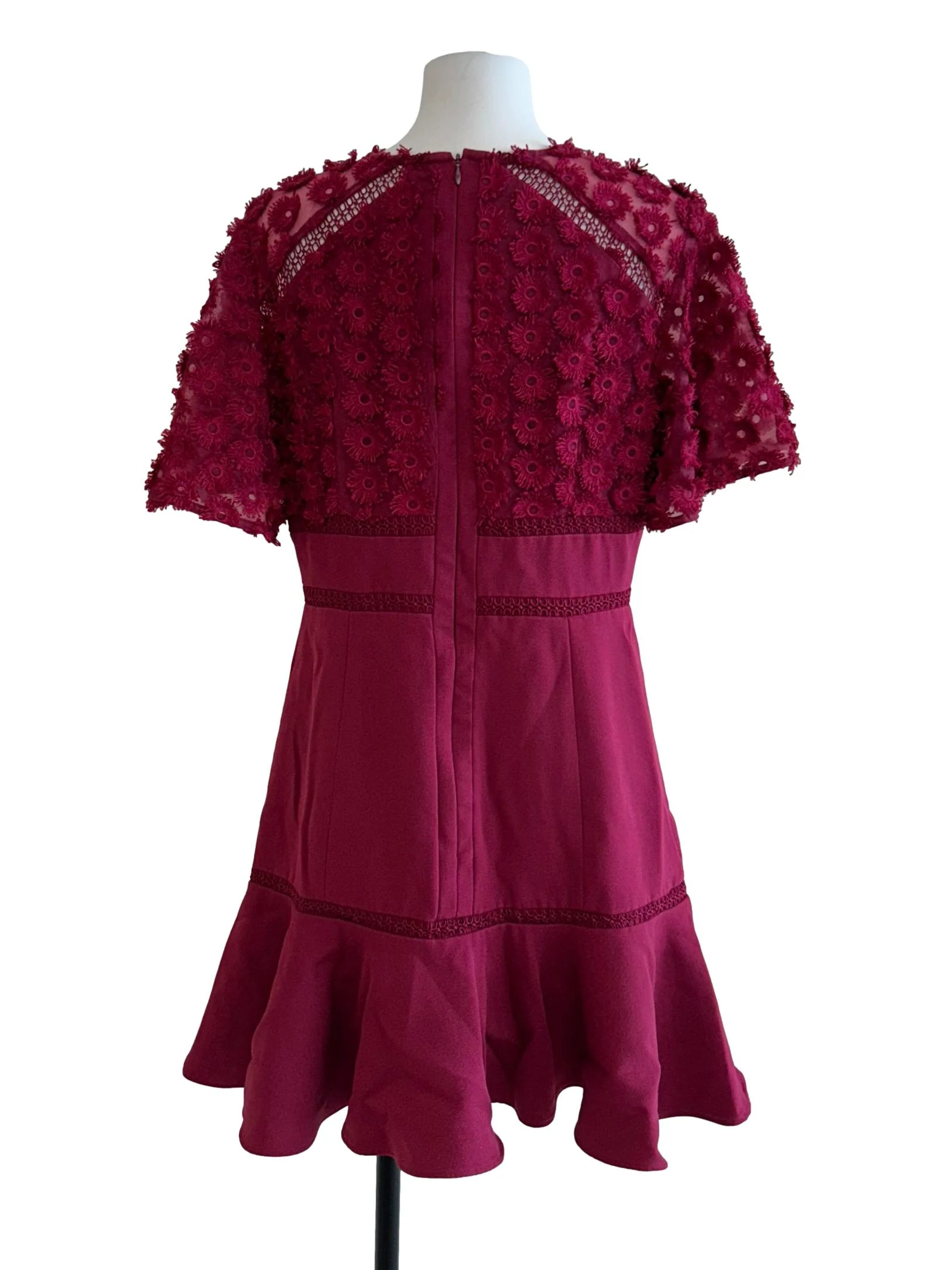 Magenta Pink Floral Dress - Image 2
