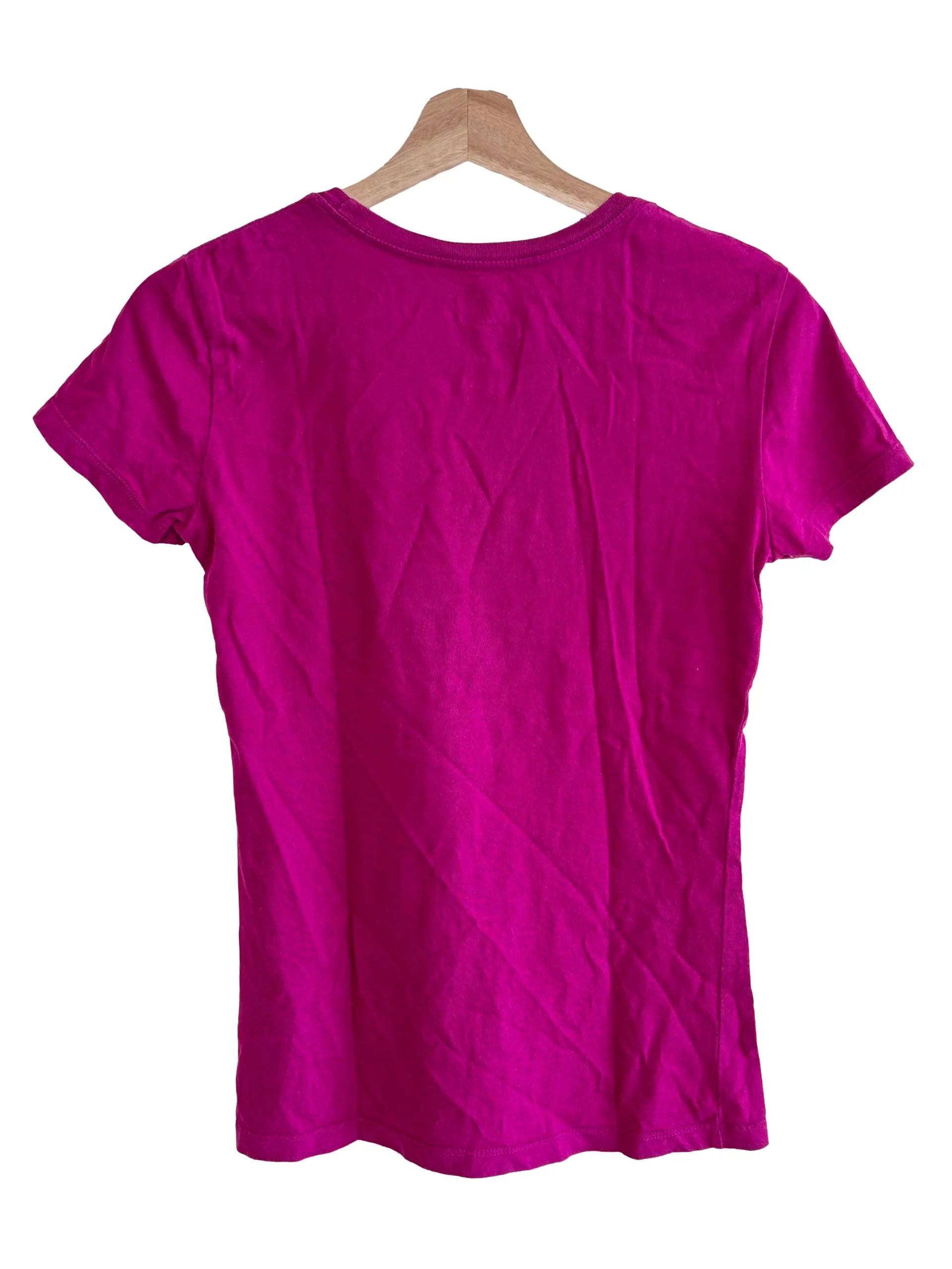 Magenta Pink Slim Fit Tee - Image 2