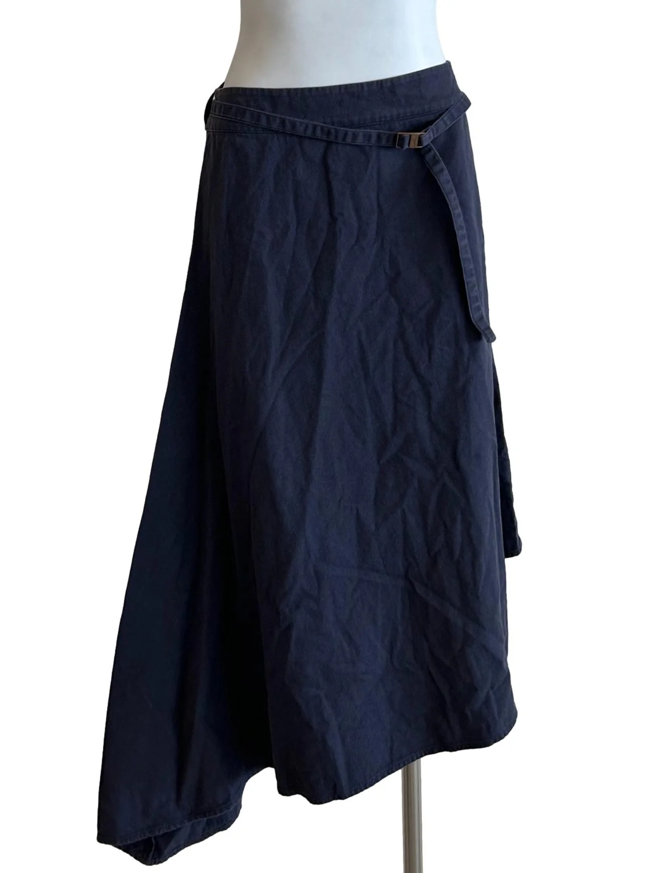 Mallorca Organic Cotton Asymmetric Skirt In Summer Night CSN - Image 5