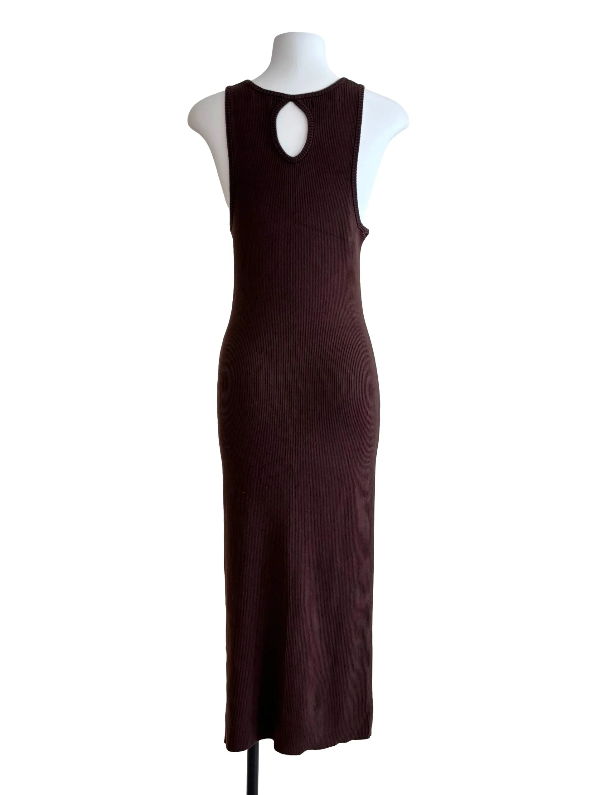 Marlowe Knit Dress In Chocolate CSN - Image 4