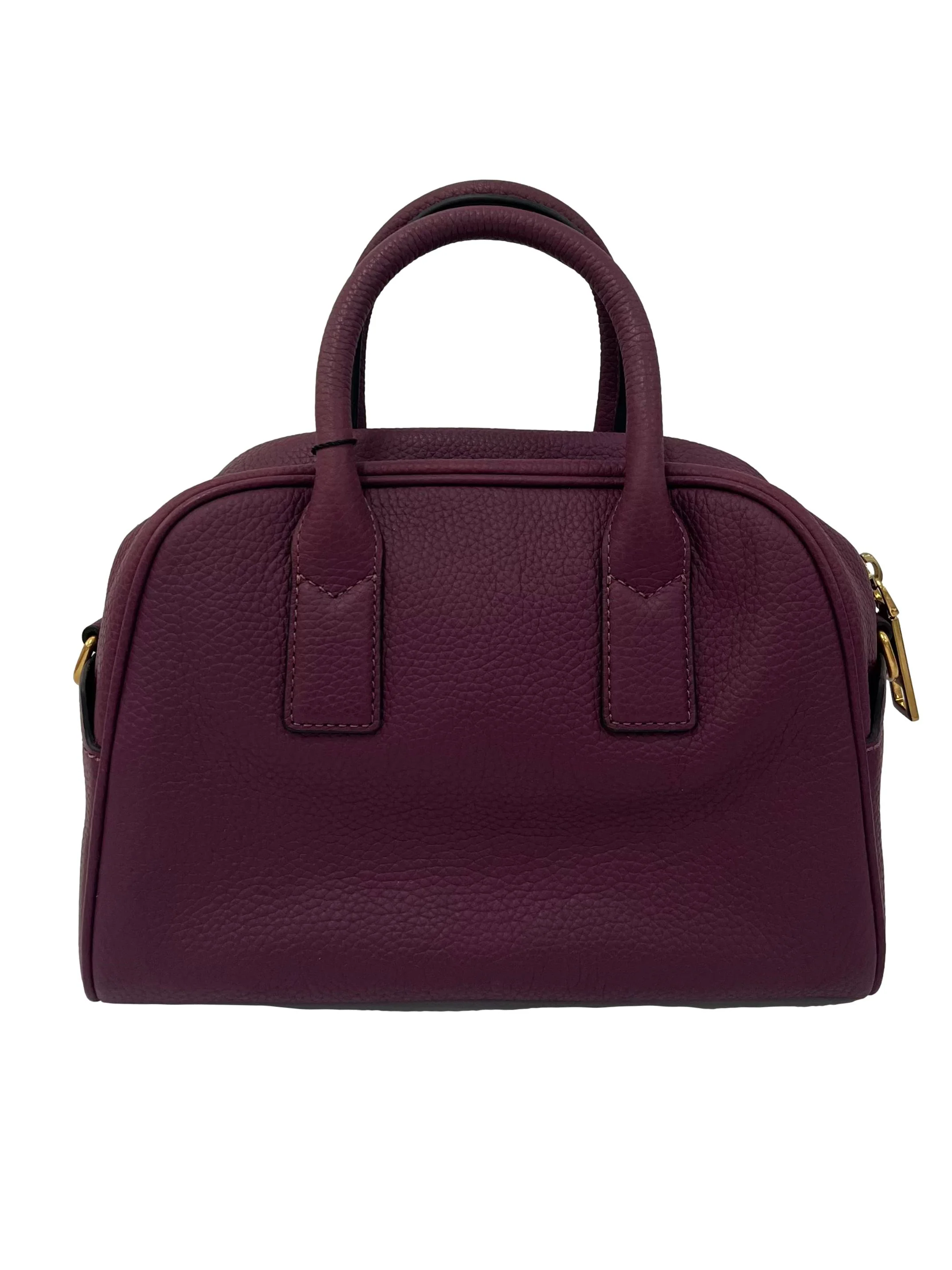 Maroon Leather Gotham Small Bauletto Handbag With Detachable Straps CSN - Image 2