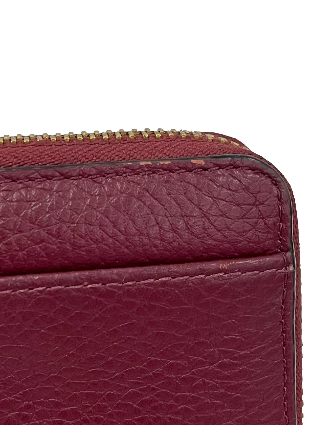 Maroon Long Zip Wallet - Image 4