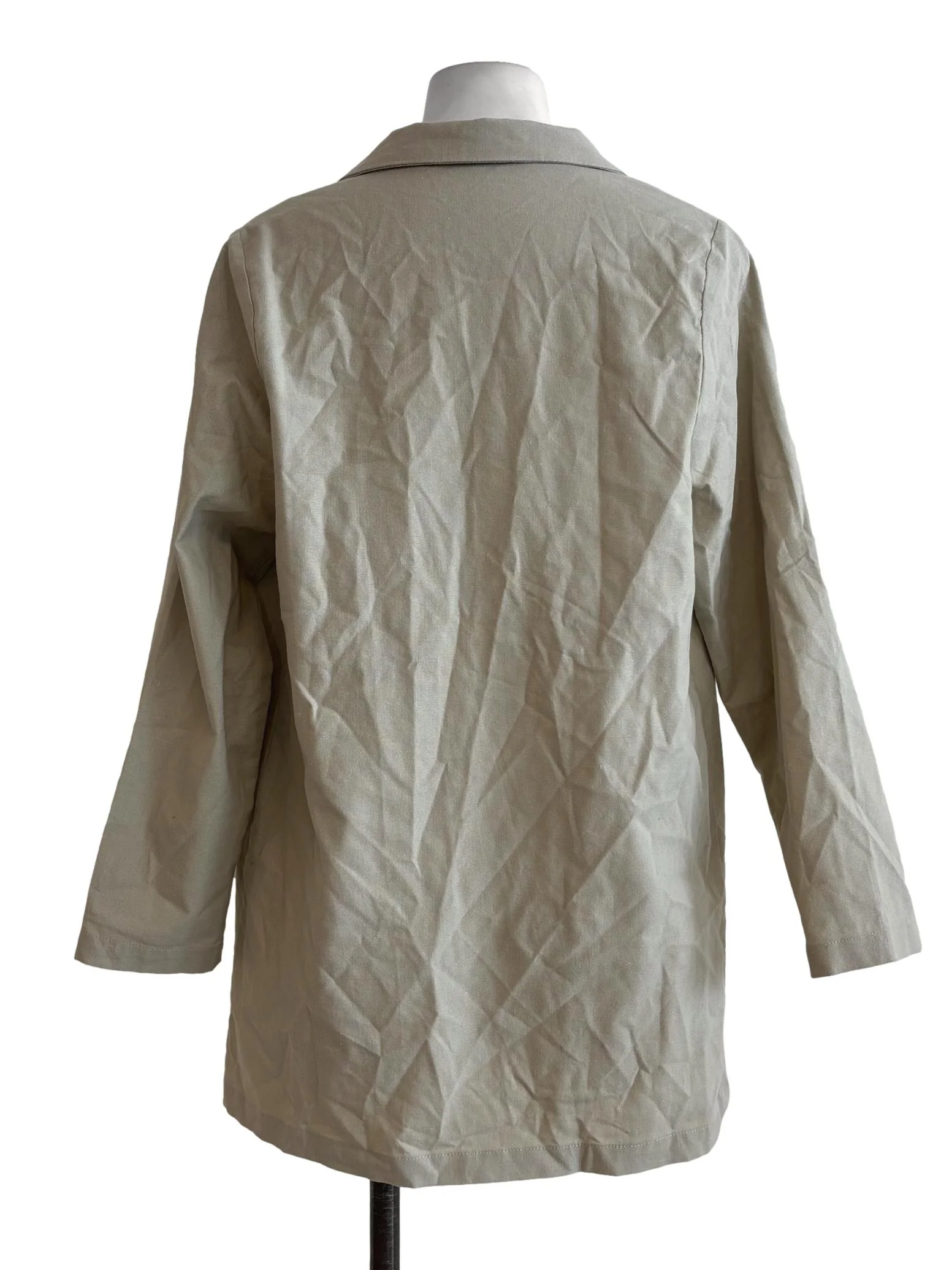 Merino White Cotton Jacket - Image 2