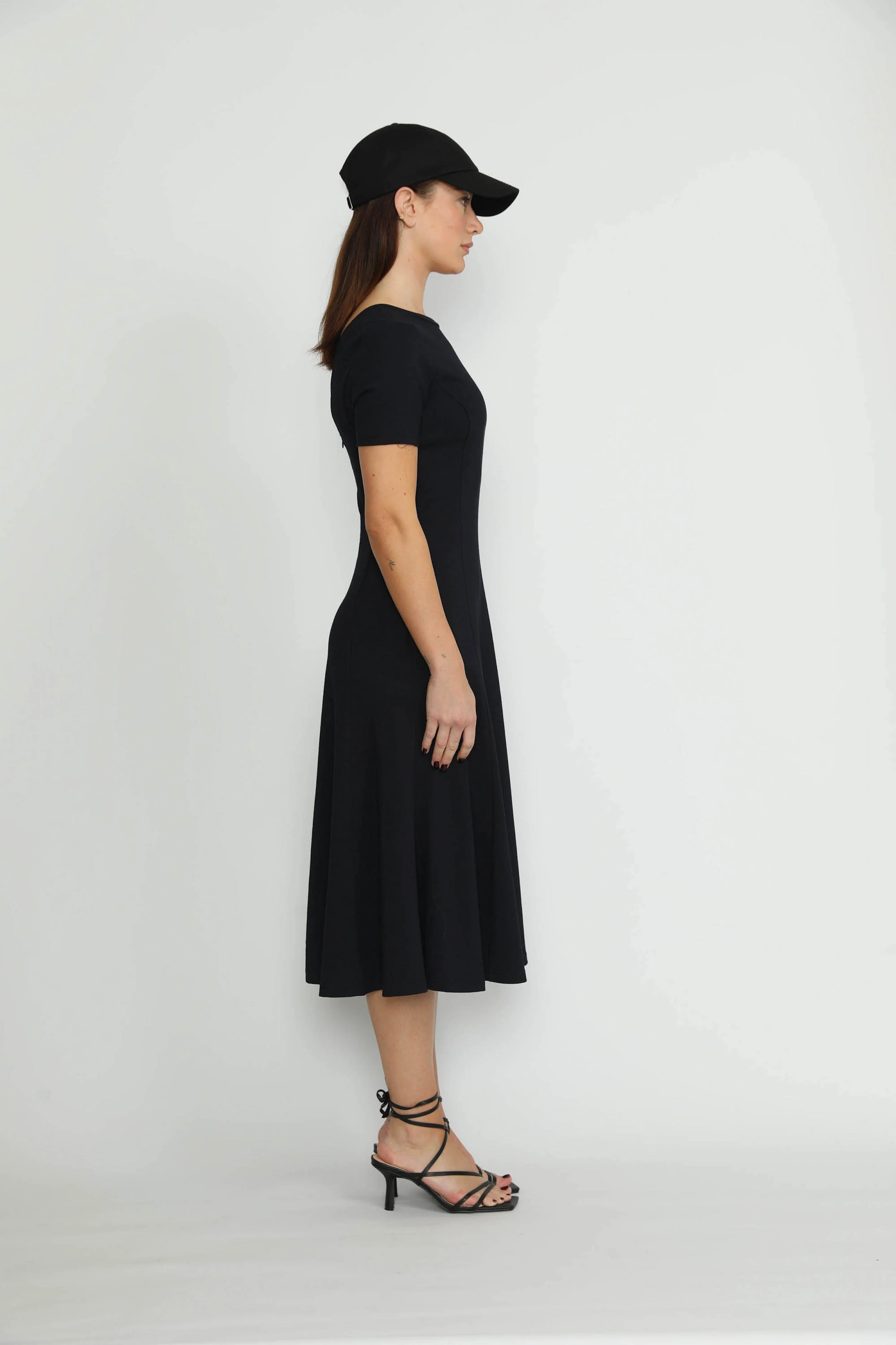 Meyrin Dress - Trumpet Dress In Navy CSN - Image 3