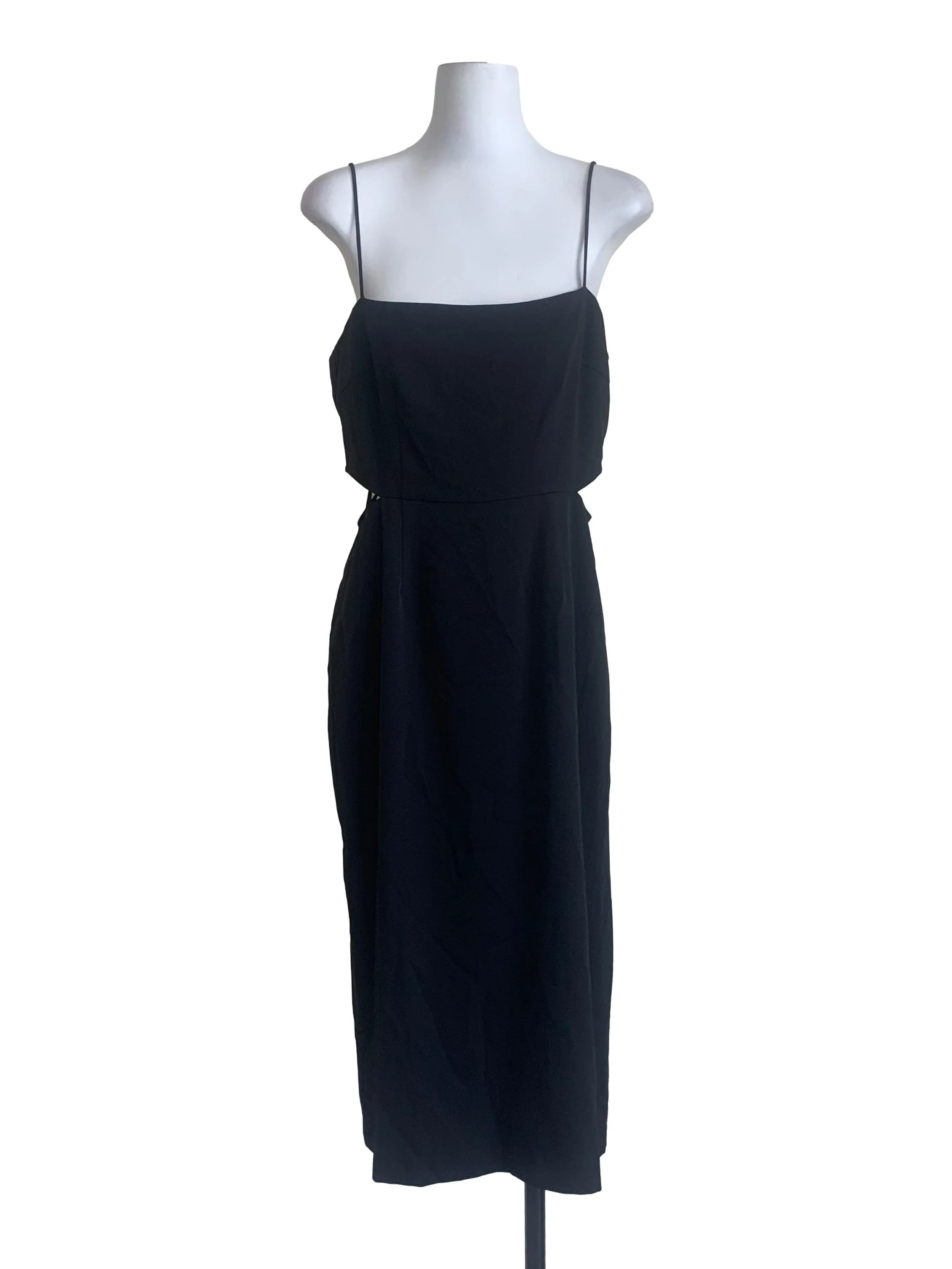 Midnight Black Apron Dress