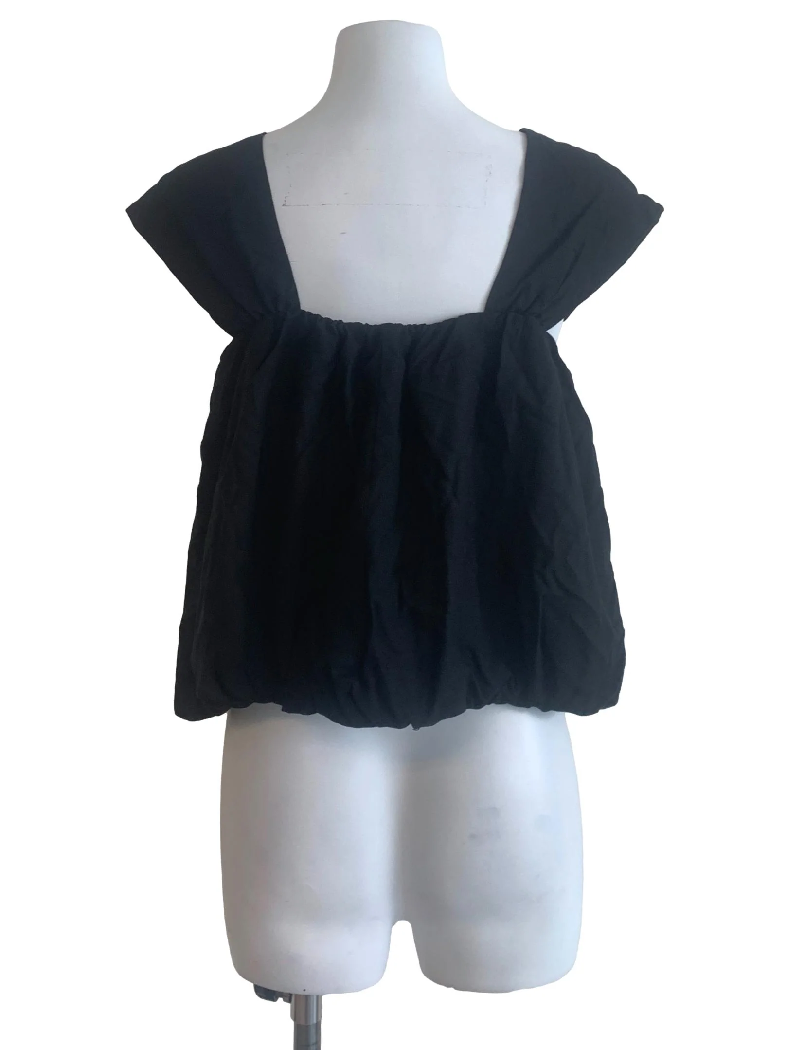 Midnight Black Balloon Top - Image 2