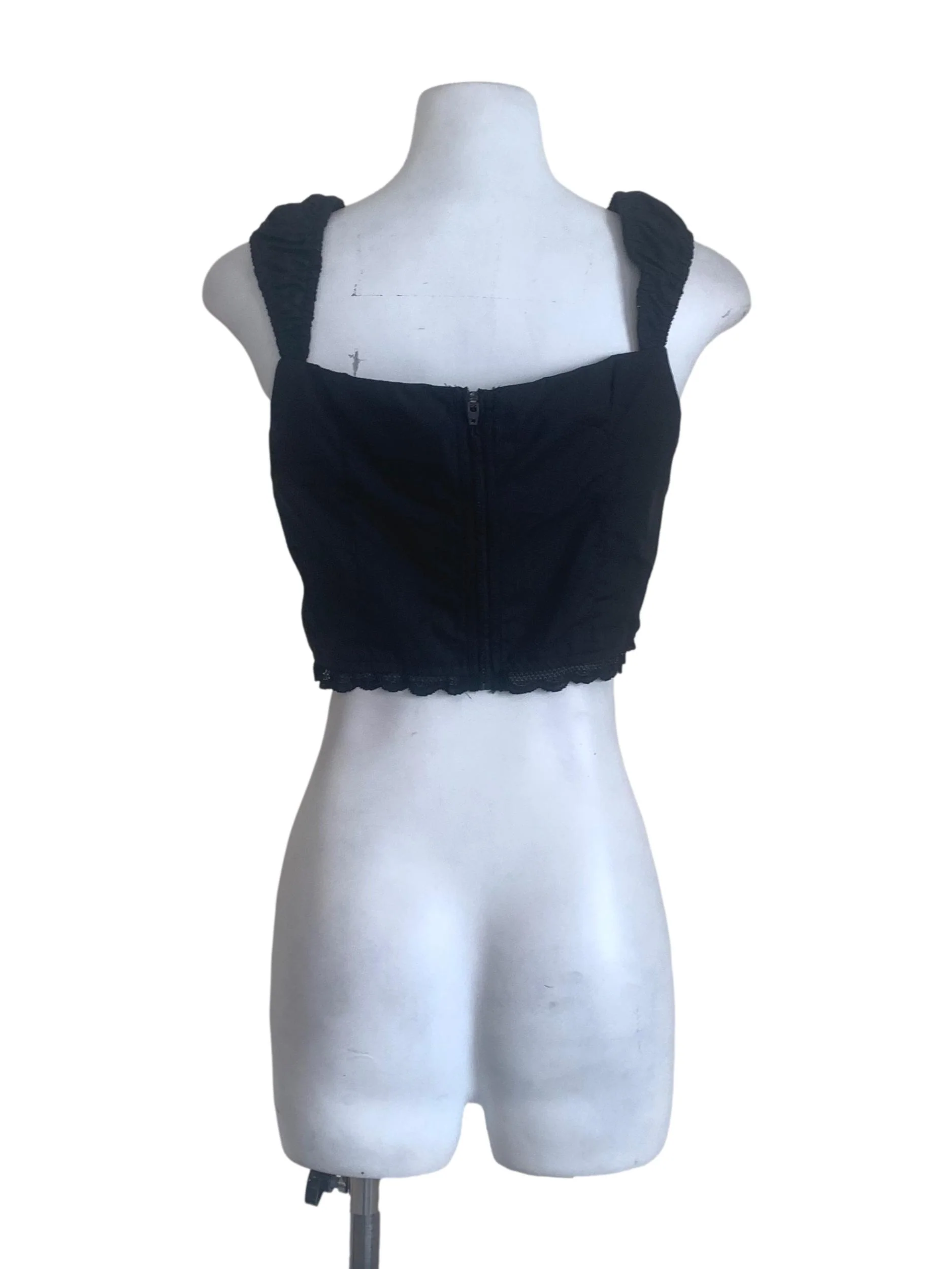 Midnight Black Smocked Top - Image 2