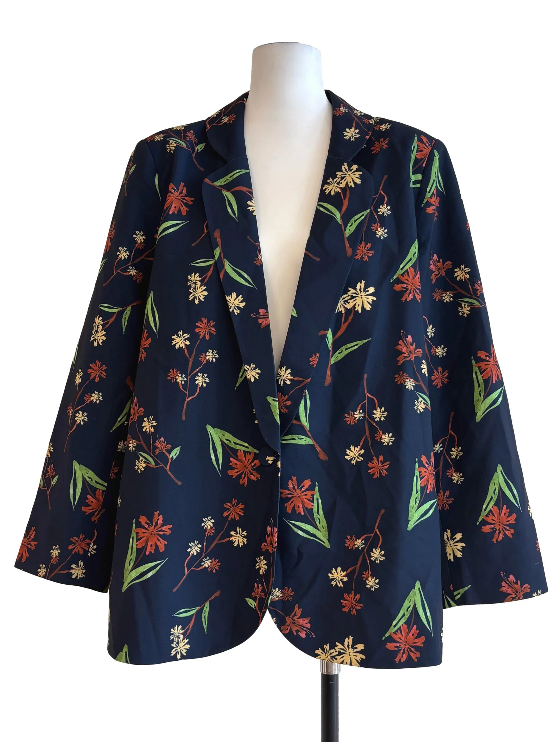 Midnight Blue Patterned Blazer LB