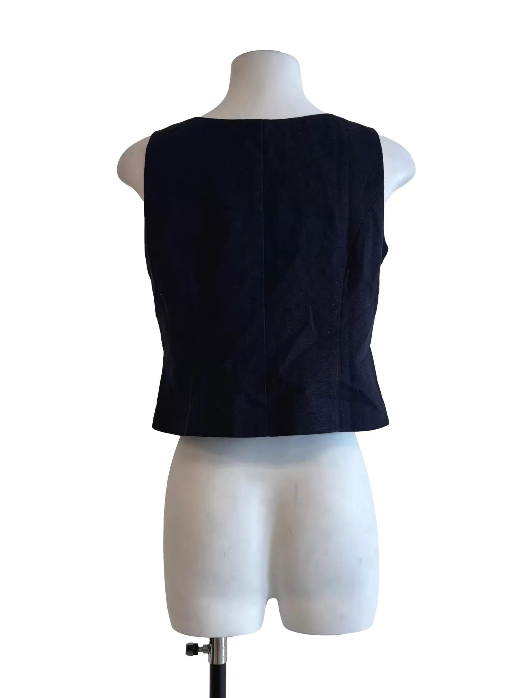 Midnight Blue Sleeveless Top - Image 2