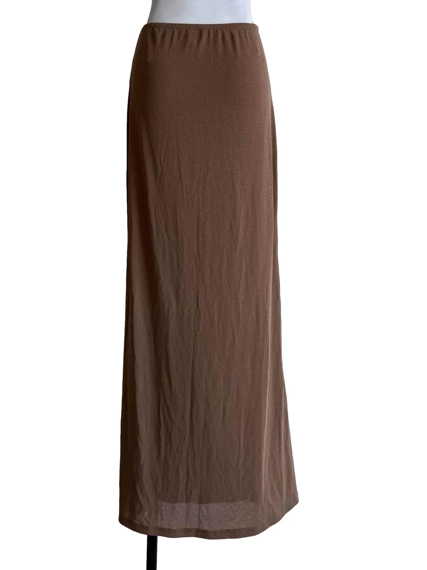 Milky Brown Straight Cut Skirt - Image 2