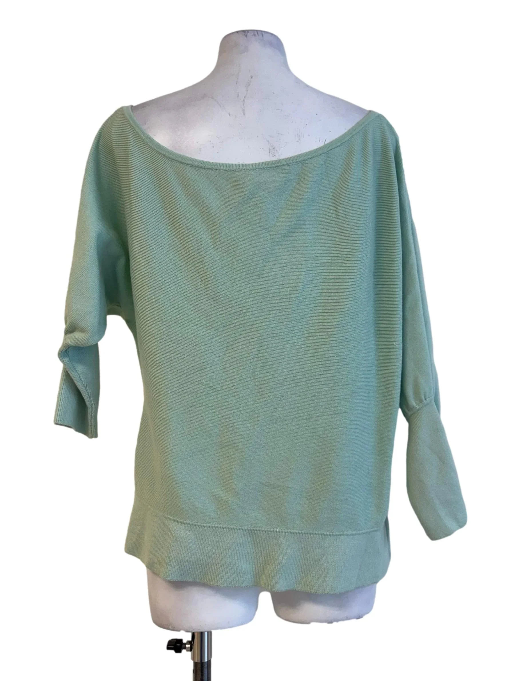 Mint Green Drop Neck Blouse - Image 2